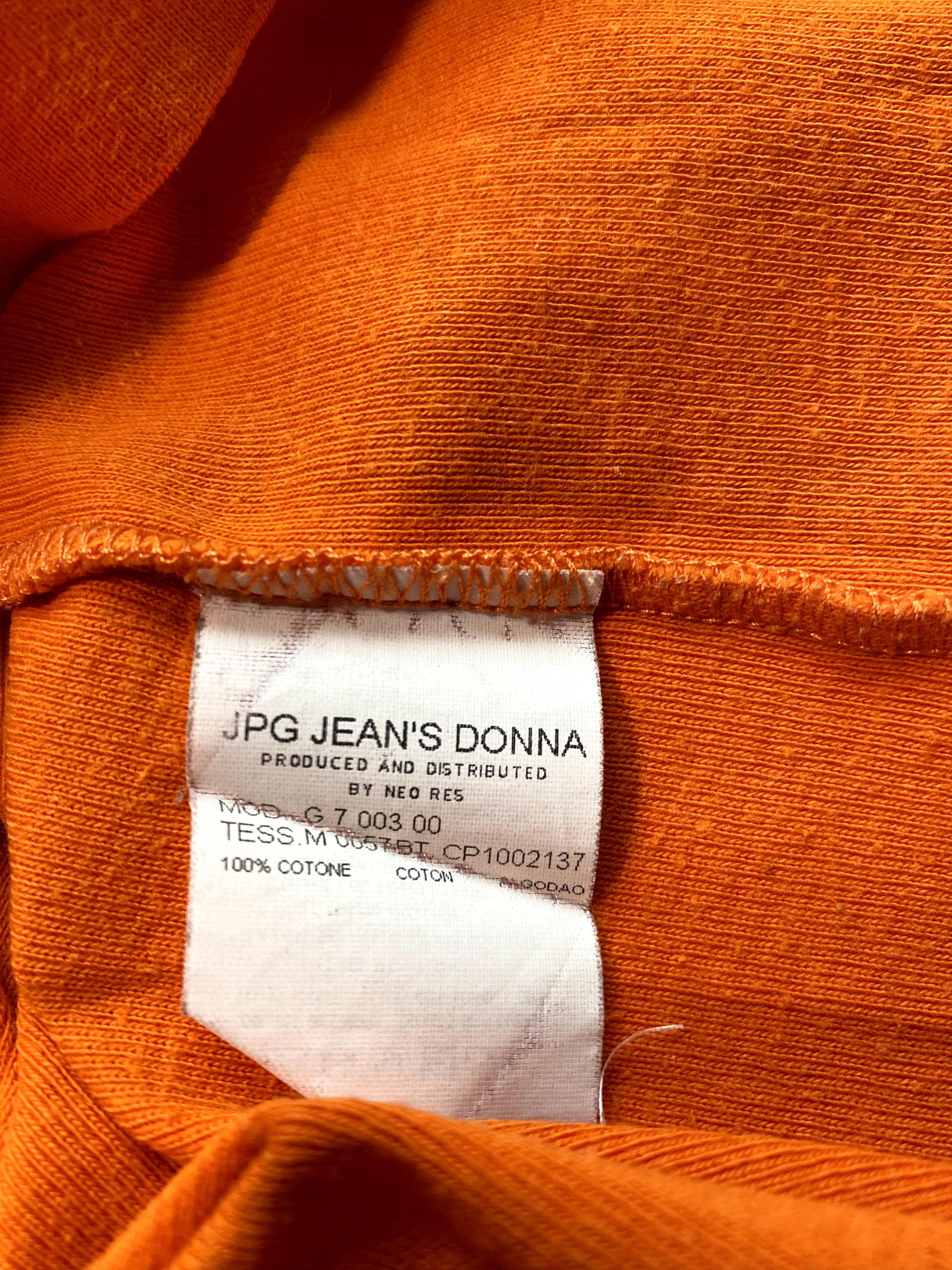 Jean Paul Gaultier ⚡️QUICK SALE⚡️Jean Paul Gaultier Jean's Orange Logo Tshirt Size L / US 10 / IT 46 - 5 Thumbnail