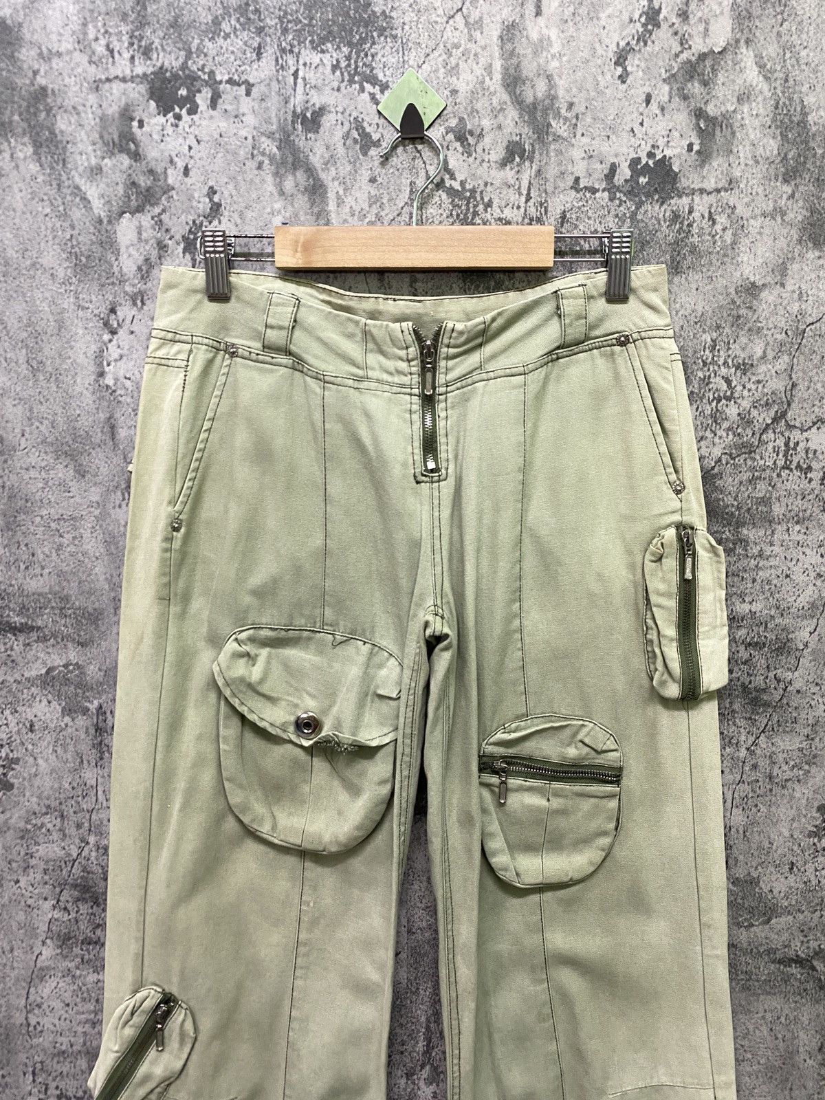 Other JUNYE JEAN 8 Pockets Rare Design Faded Distressed Pant Size US 29 - 3 Thumbnail