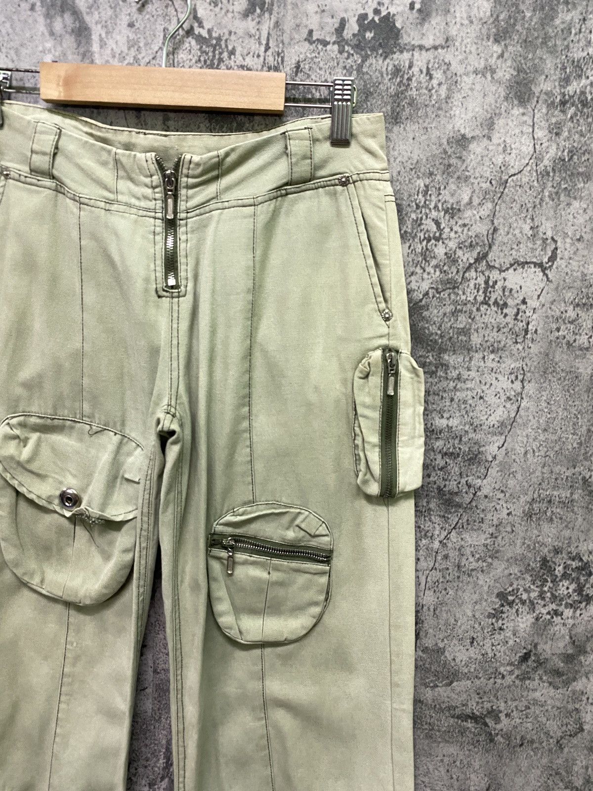 Other JUNYE JEAN 8 Pockets Rare Design Faded Distressed Pant Size US 29 - 5 Thumbnail