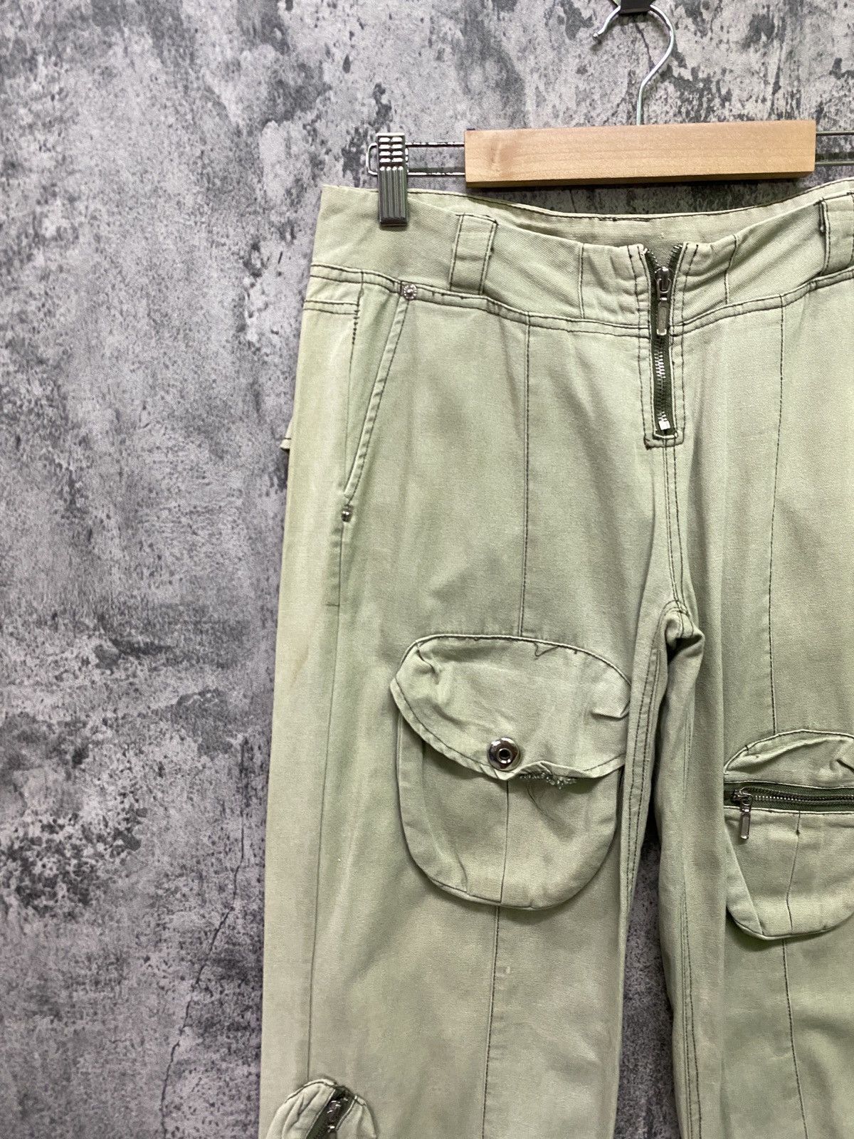 Other JUNYE JEAN 8 Pockets Rare Design Faded Distressed Pant Size US 29 - 4 Thumbnail