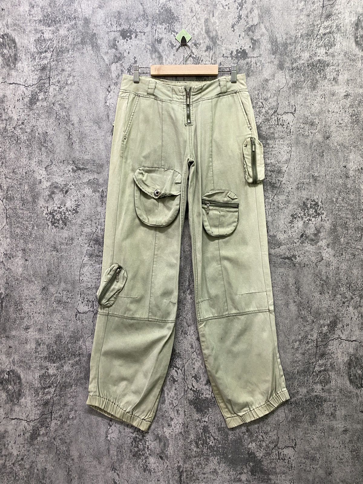 Other JUNYE JEAN 8 Pockets Rare Design Faded Distressed Pant Size US 29 - 1 Thumbnail