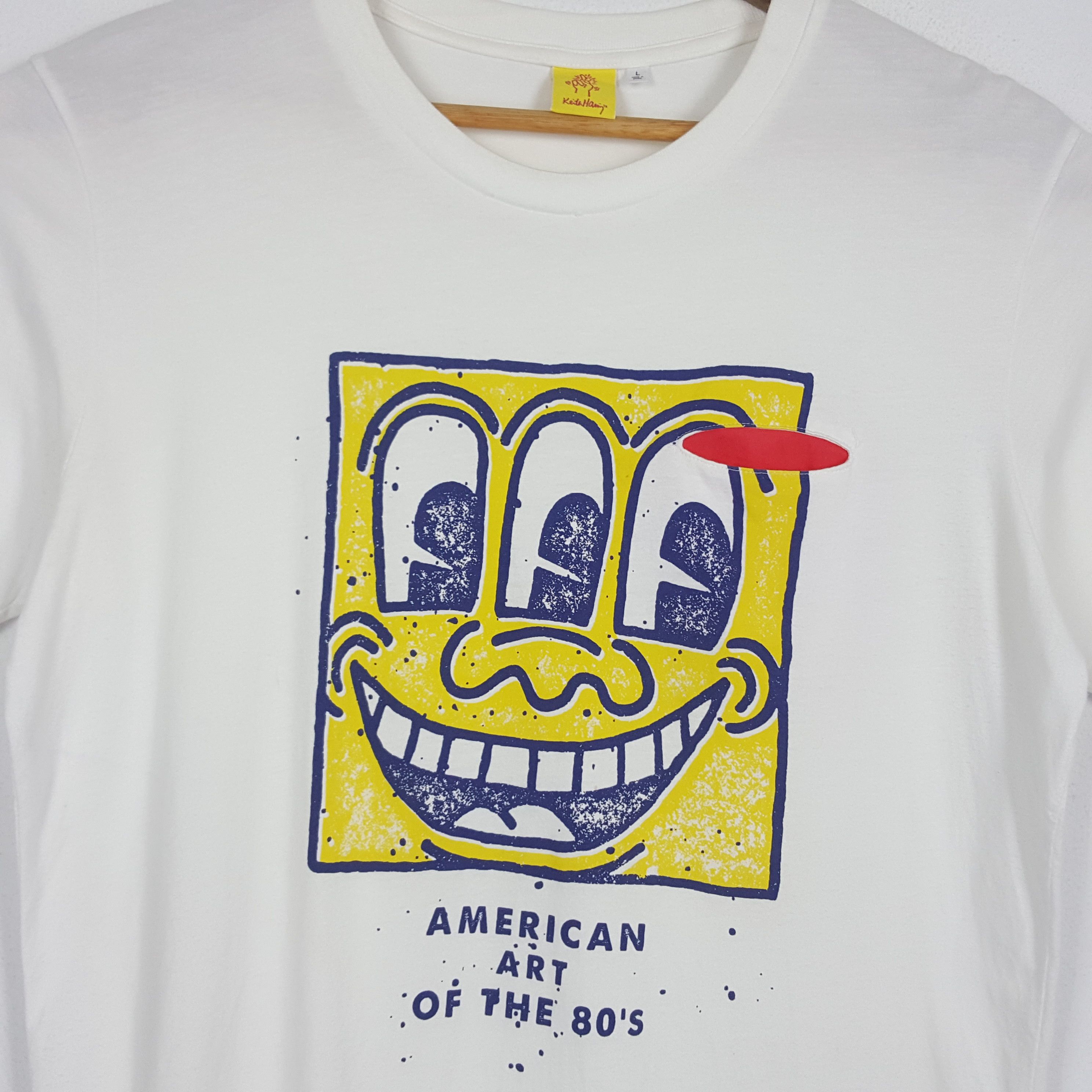 Keith Haring × Vintage Vintage Keith Haring art style nice design t-shirt Size US L / EU 52-54 / 3 - 3 Thumbnail