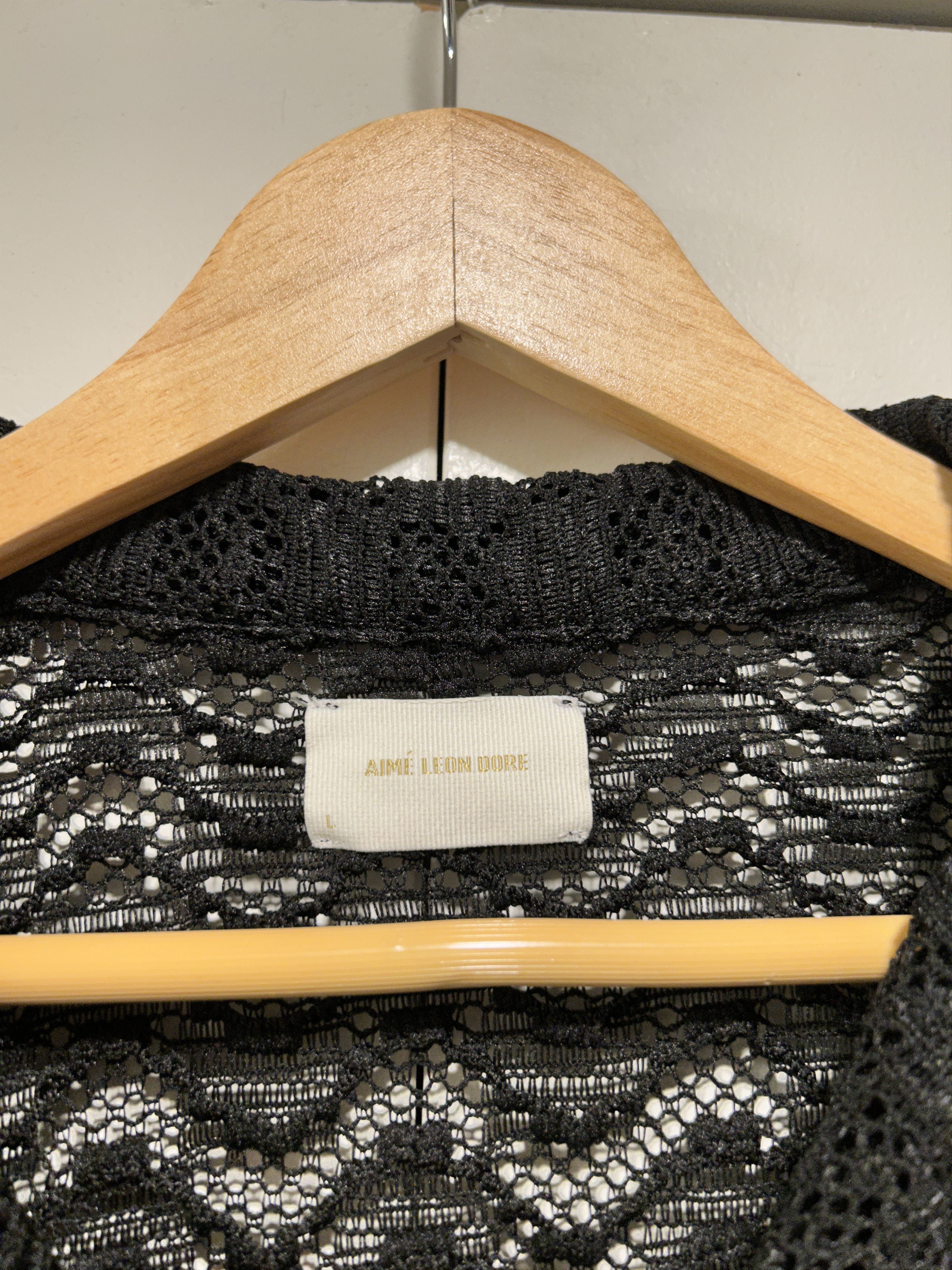 Aime Leon Dore Aime leon Dore Rico s/s 23 black lace up shirt Size US L / EU 52-54 / 3 - 2 Thumbnail
