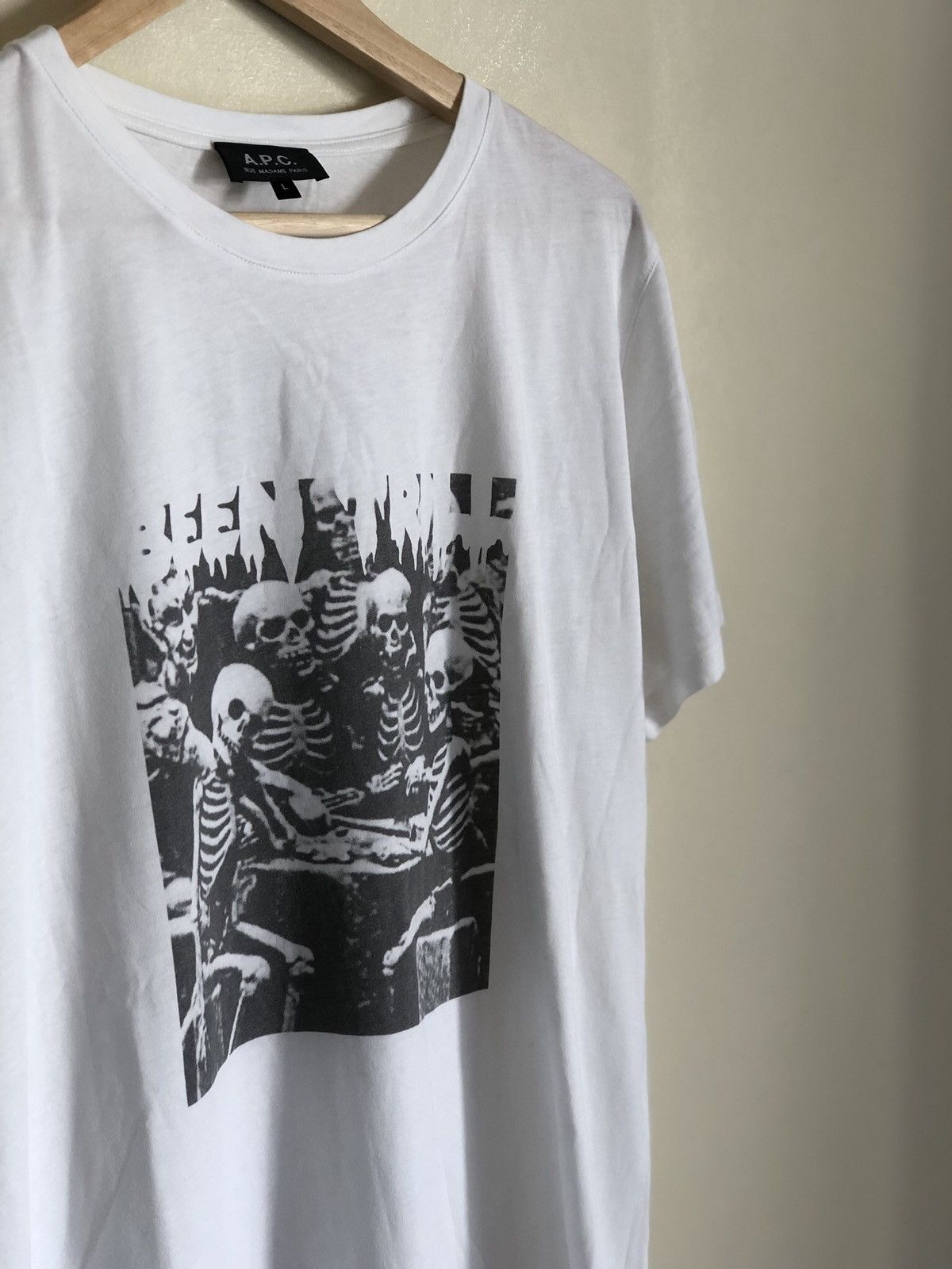 A.P.C. A.P.C. X Been Trill MMW, Virgil and Heron skeletons t-shirt Size US L / EU 52-54 / 3 - 3 Thumbnail