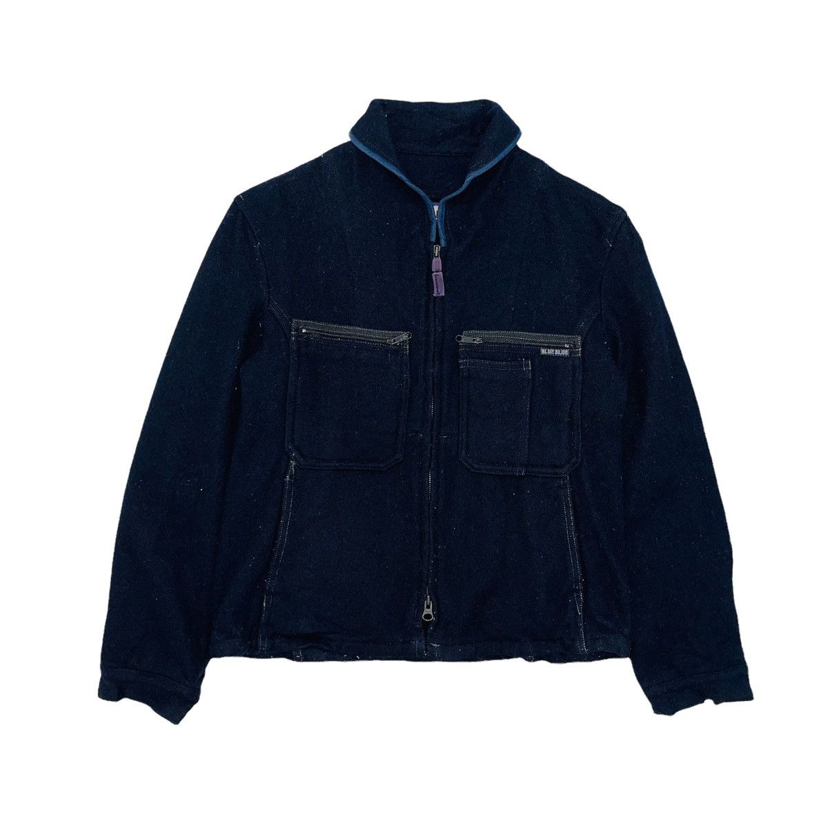 Blue Blue Japan × Indigo × Kapital Blue Blue Japan Wool Multi Pocket Indigo Jacket Size US S / EU 44-46 / 1 - 1 Thumbnail