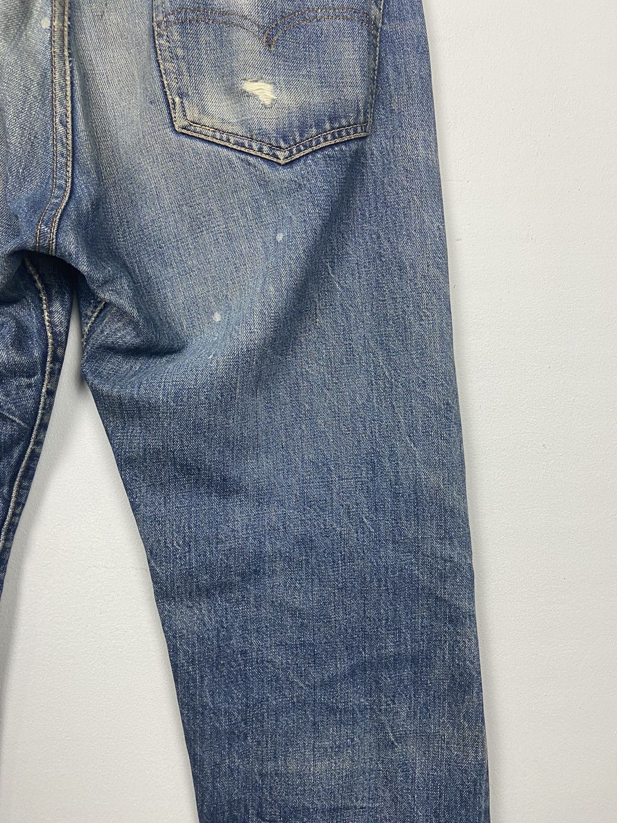 Levi's × Vintage Vintage 60s Levis Big E 🇺🇸 Denim Distressed Jeans Size US 36 / EU 52 - 16 Thumbnail