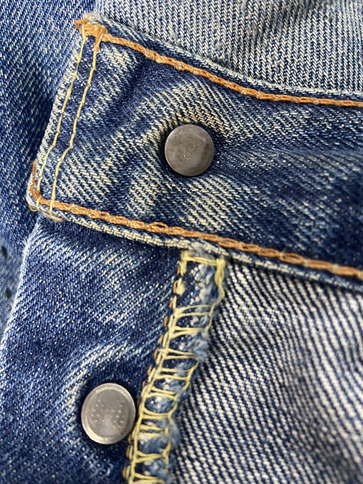 Levi's × Vintage Vintage 60s Levis Big E 🇺🇸 Denim Distressed Jeans Size US 36 / EU 52 - 19 Thumbnail