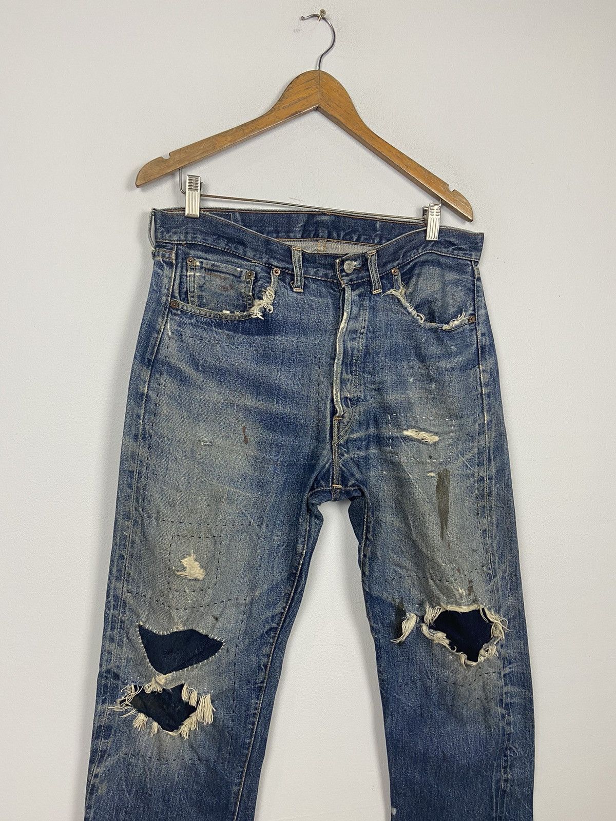 Vintage 60s Levis Big E 🇺🇸 Denim Distressed Jeans