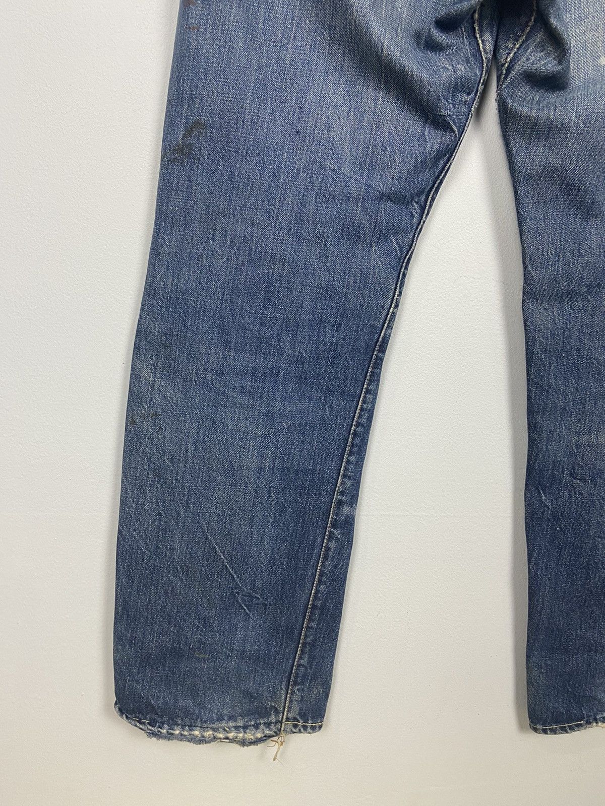 Levi's × Vintage Vintage 60s Levis Big E 🇺🇸 Denim Distressed Jeans Size US 36 / EU 52 - 18 Thumbnail