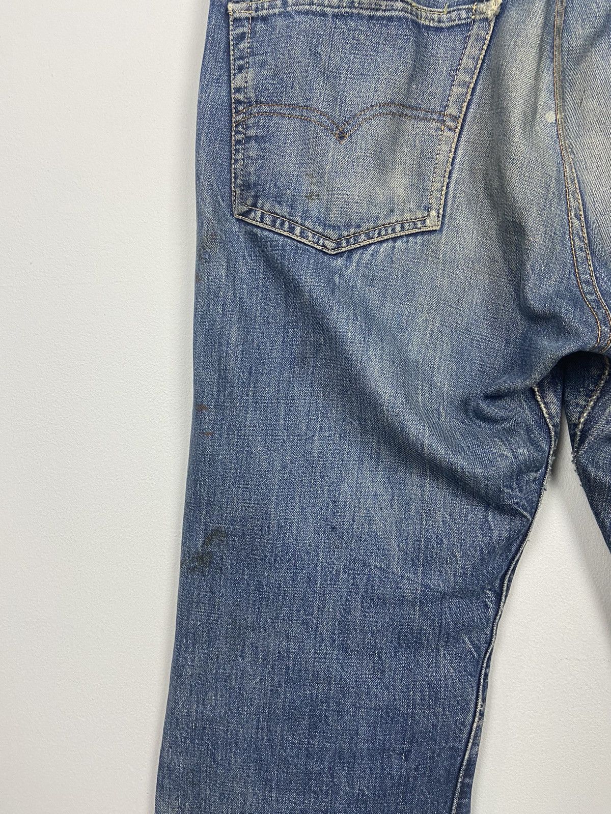 Levi's × Vintage Vintage 60s Levis Big E 🇺🇸 Denim Distressed Jeans Size US 36 / EU 52 - 15 Thumbnail