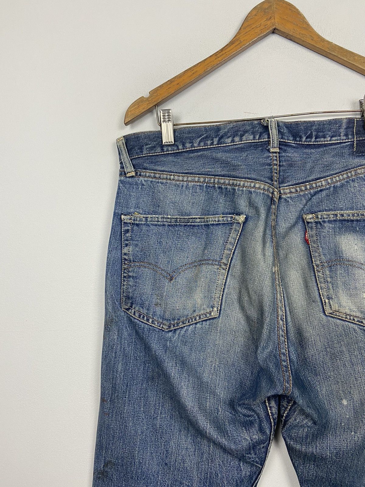 Levi's × Vintage Vintage 60s Levis Big E 🇺🇸 Denim Distressed Jeans Size US 36 / EU 52 - 11 Thumbnail