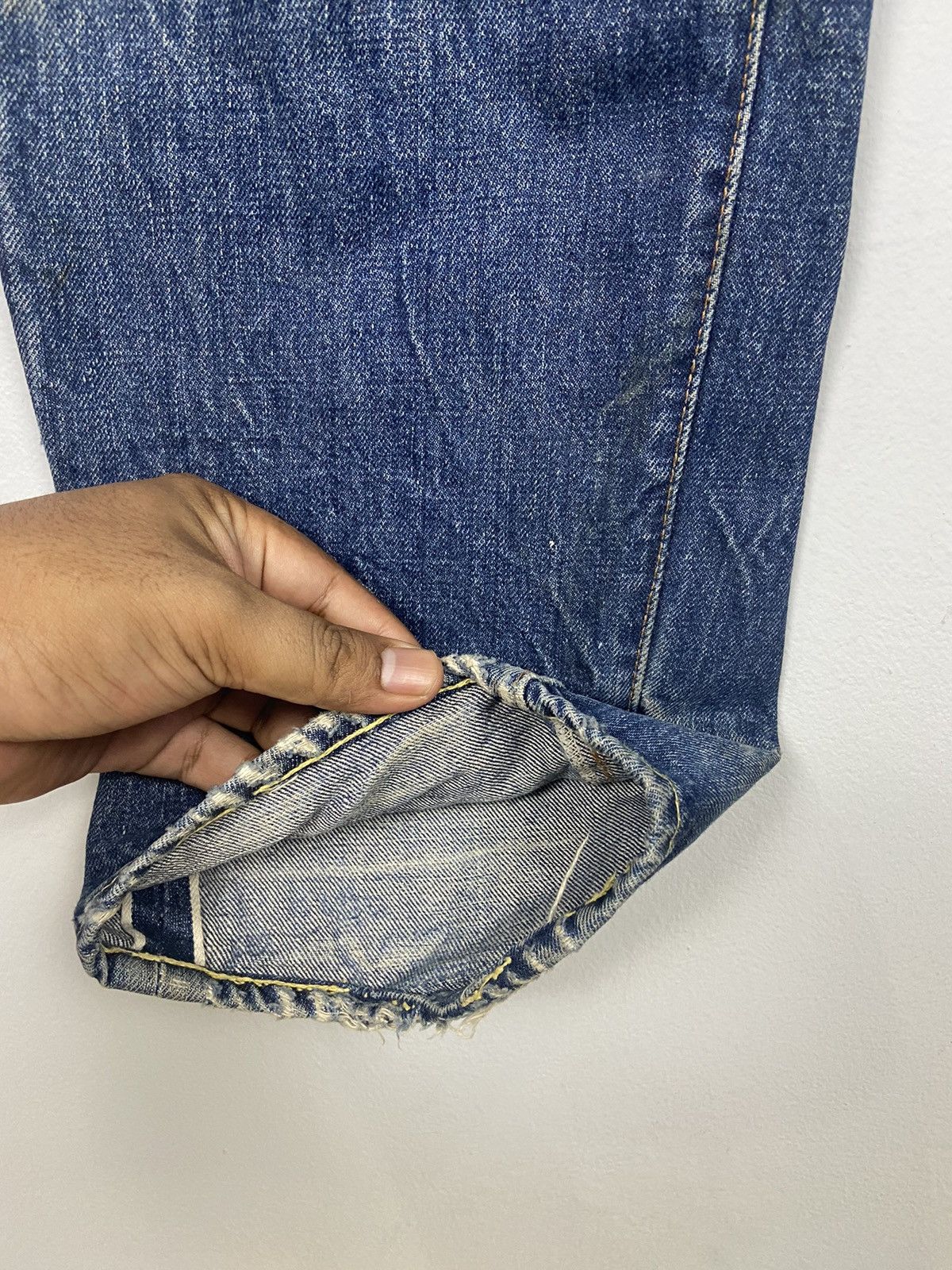 Levi's × Vintage Vintage 60s Levis Big E 🇺🇸 Denim Distressed Jeans Size US 36 / EU 52 - 5 Thumbnail