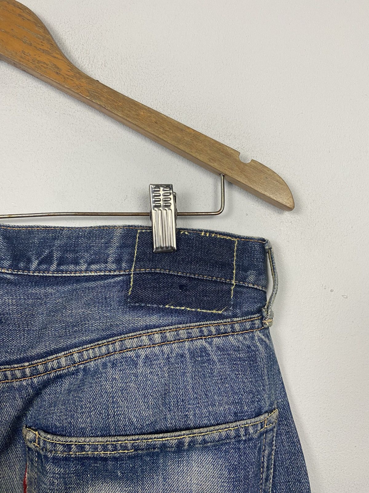 Levi's × Vintage Vintage 60s Levis Big E 🇺🇸 Denim Distressed Jeans Size US 36 / EU 52 - 13 Thumbnail