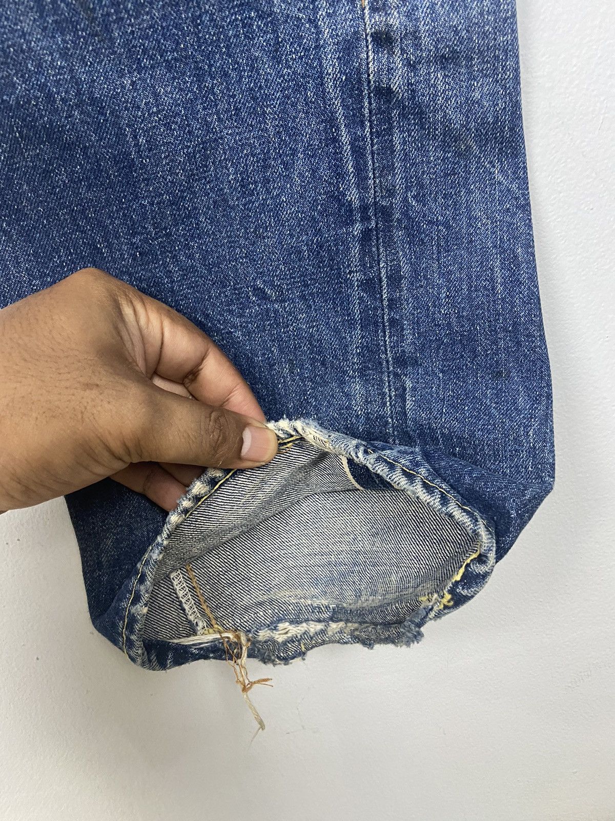 Levi's × Vintage Vintage 60s Levis Big E 🇺🇸 Denim Distressed Jeans Size US 36 / EU 52 - 4 Thumbnail