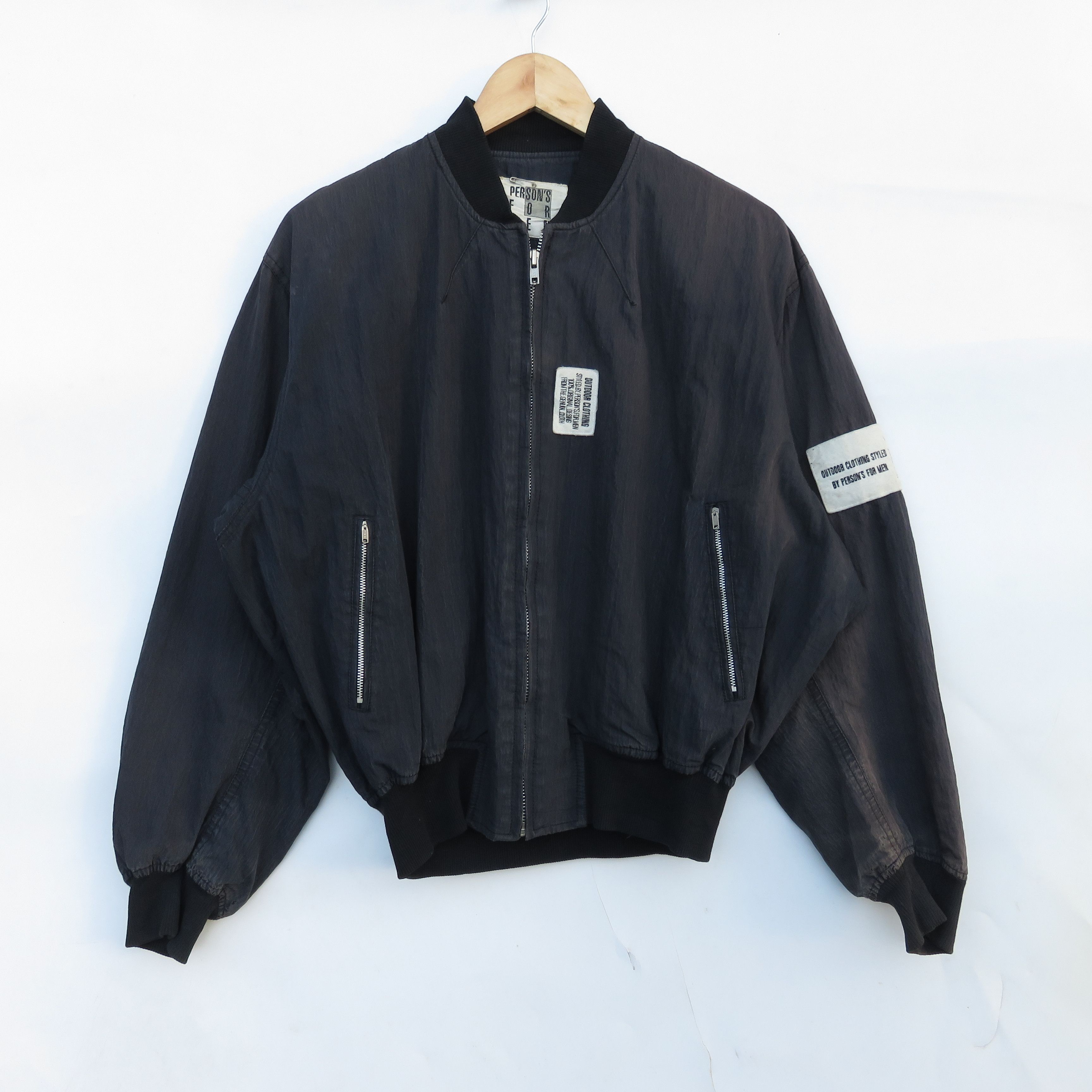PERSON'S × Vintage Vintage 80s Person's Embroidered Bomber Jacket Size US L / EU 52-54 / 3 - 3 Thumbnail