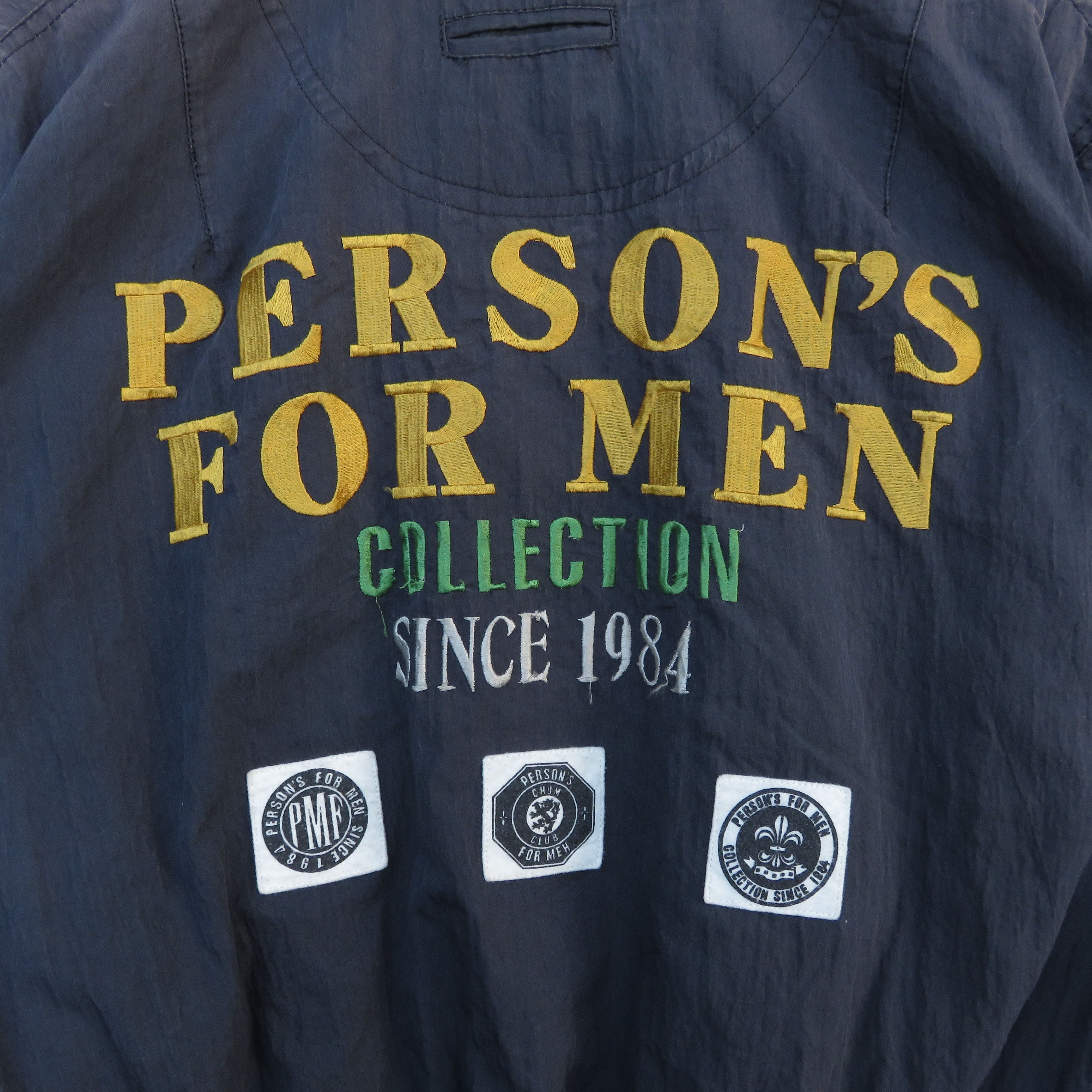 PERSON'S × Vintage Vintage 80s Person's Embroidered Bomber Jacket Size US L / EU 52-54 / 3 - 2 Thumbnail