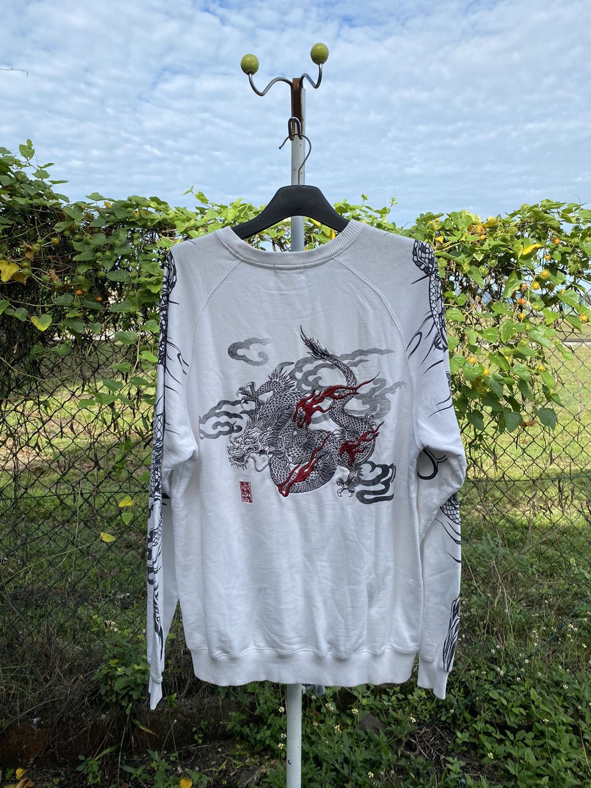 Japanese Brand Karakuri Tamashi Dragon Sweaters Japan Streetwear Size US L / EU 52-54 / 3 - 2 Thumbnail
