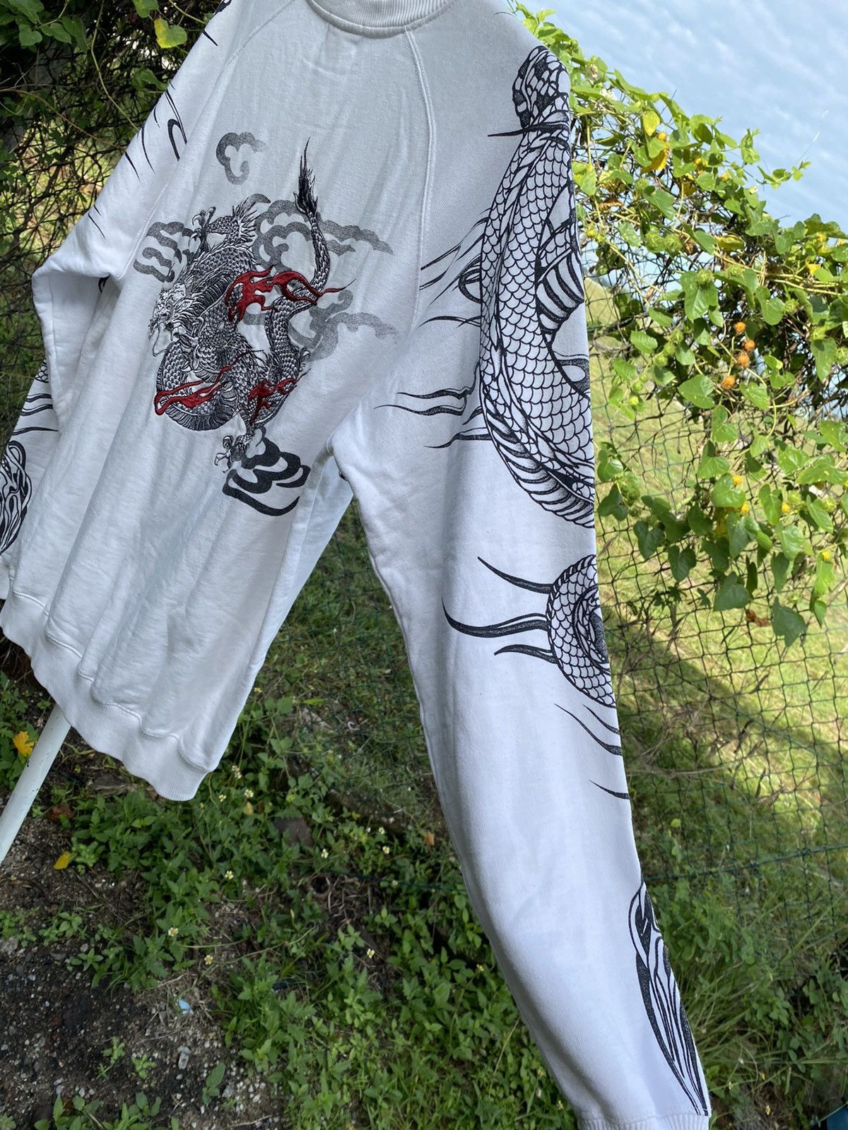 Japanese Brand Karakuri Tamashi Dragon Sweaters Japan Streetwear Size US L / EU 52-54 / 3 - 8 Thumbnail