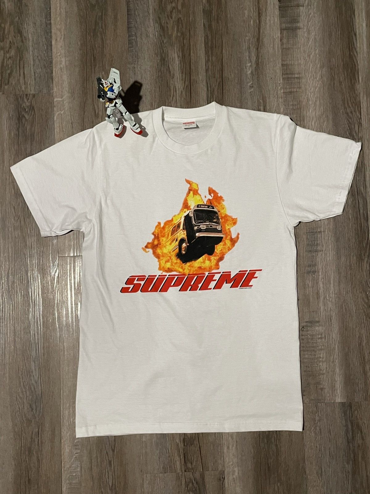 Supreme Flaming Bus T Shirt Grailed