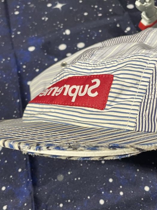 Supreme SS12 Supreme x Comme Des Garçons Stripe Camp Cap | Grailed