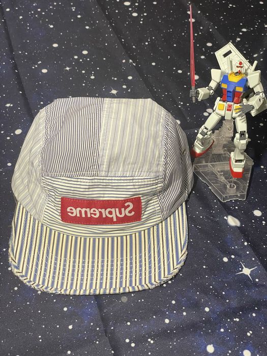 Supreme SS12 Supreme x Comme Des Garçons Stripe Camp Cap | Grailed