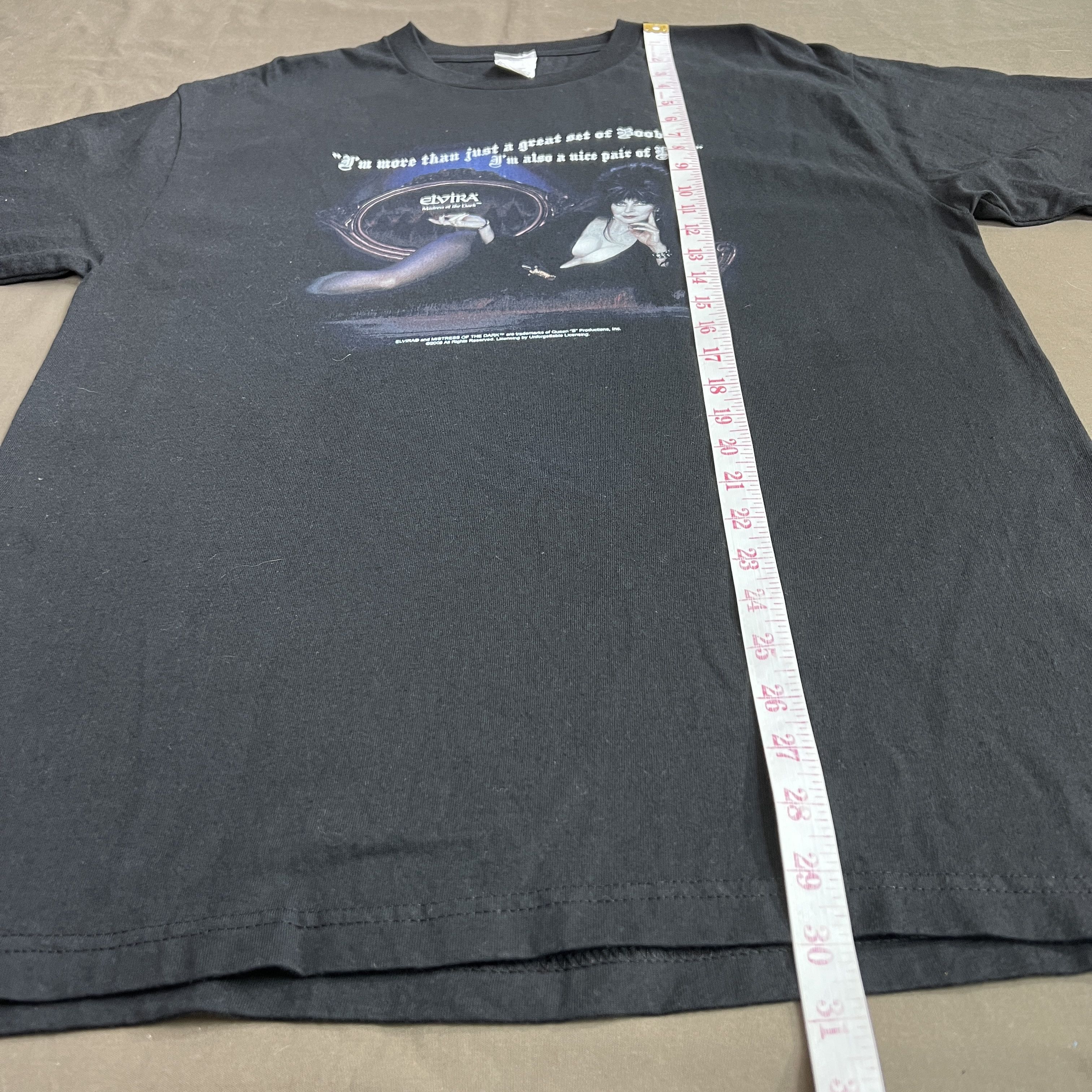 Expert Horror × Vintage Vtg 00s Elvira Mistress of The Dark Horror Movie Tee Shirt Size US L / EU 52-54 / 3 - 8 Thumbnail