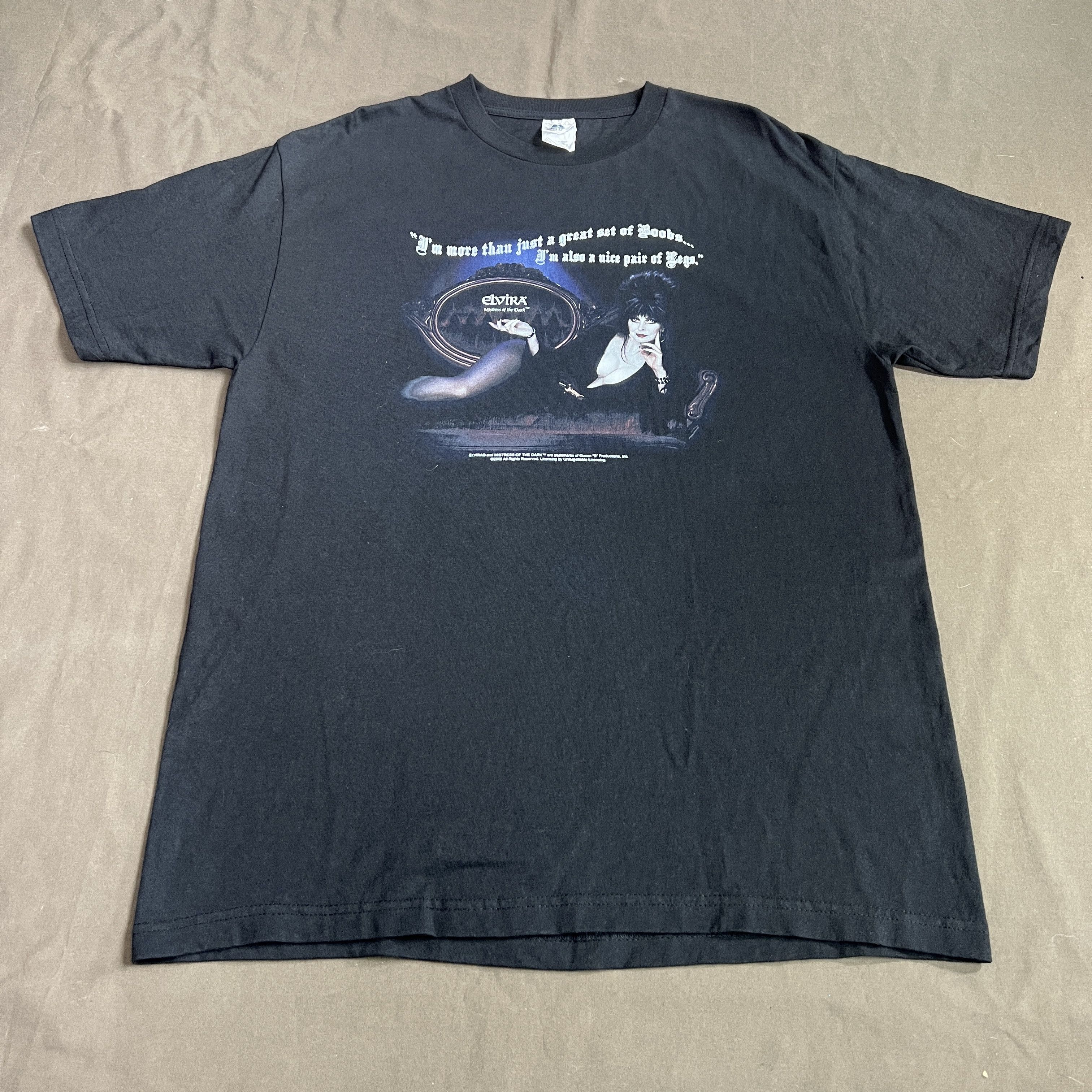 Expert Horror × Vintage Vtg 00s Elvira Mistress of The Dark Horror Movie Tee Shirt Size US L / EU 52-54 / 3 - 3 Thumbnail