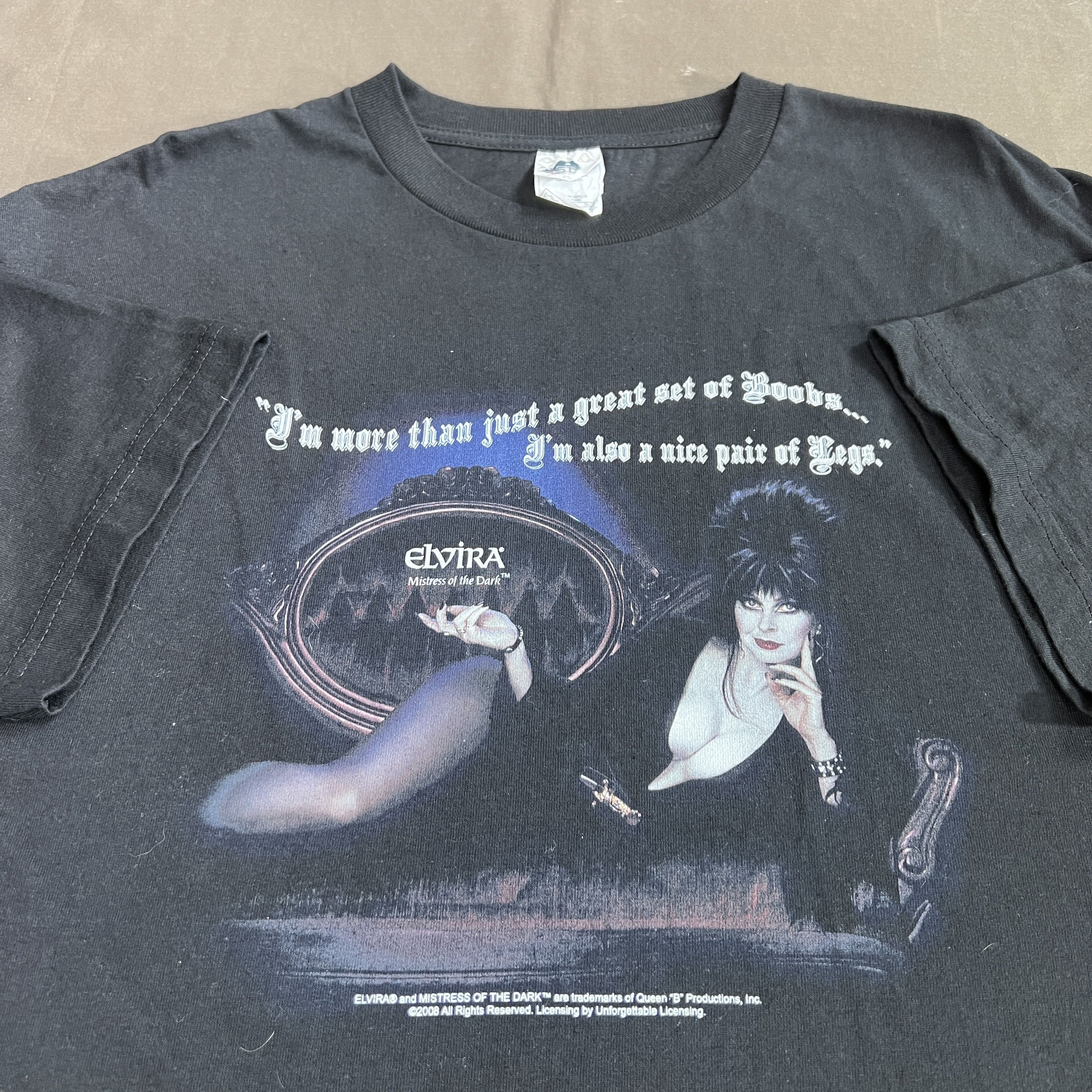 Expert Horror × Vintage Vtg 00s Elvira Mistress of The Dark Horror Movie Tee Shirt Size US L / EU 52-54 / 3 - 2 Thumbnail