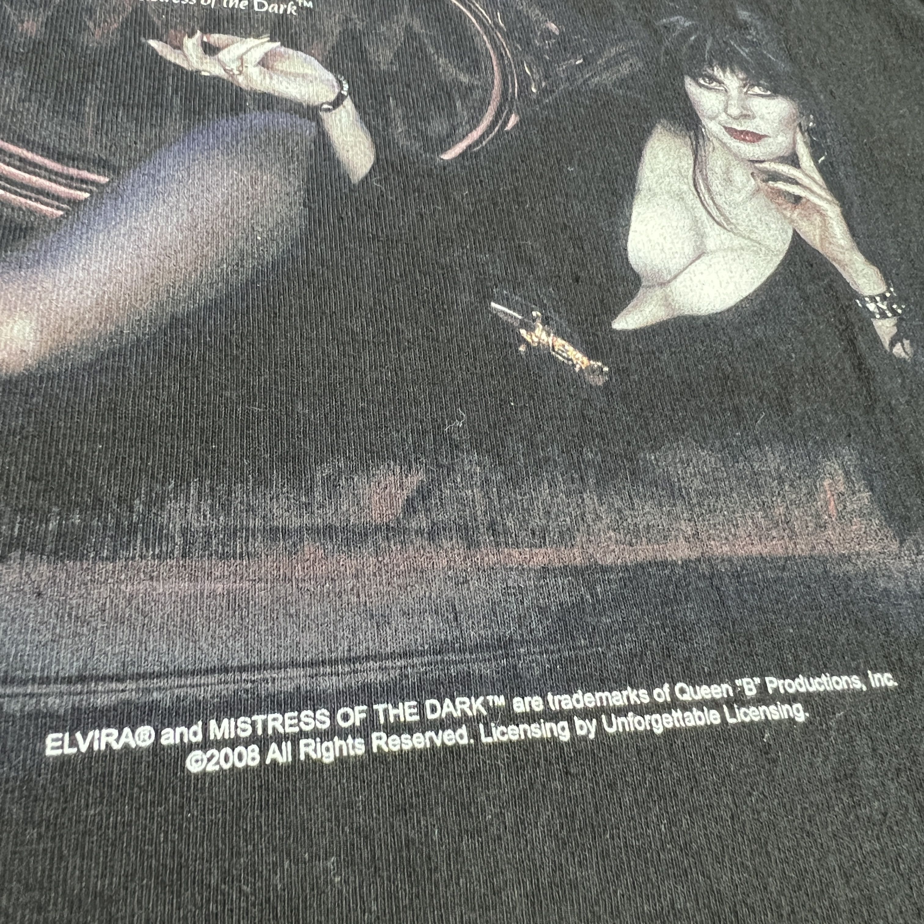 Expert Horror × Vintage Vtg 00s Elvira Mistress of The Dark Horror Movie Tee Shirt Size US L / EU 52-54 / 3 - 4 Thumbnail