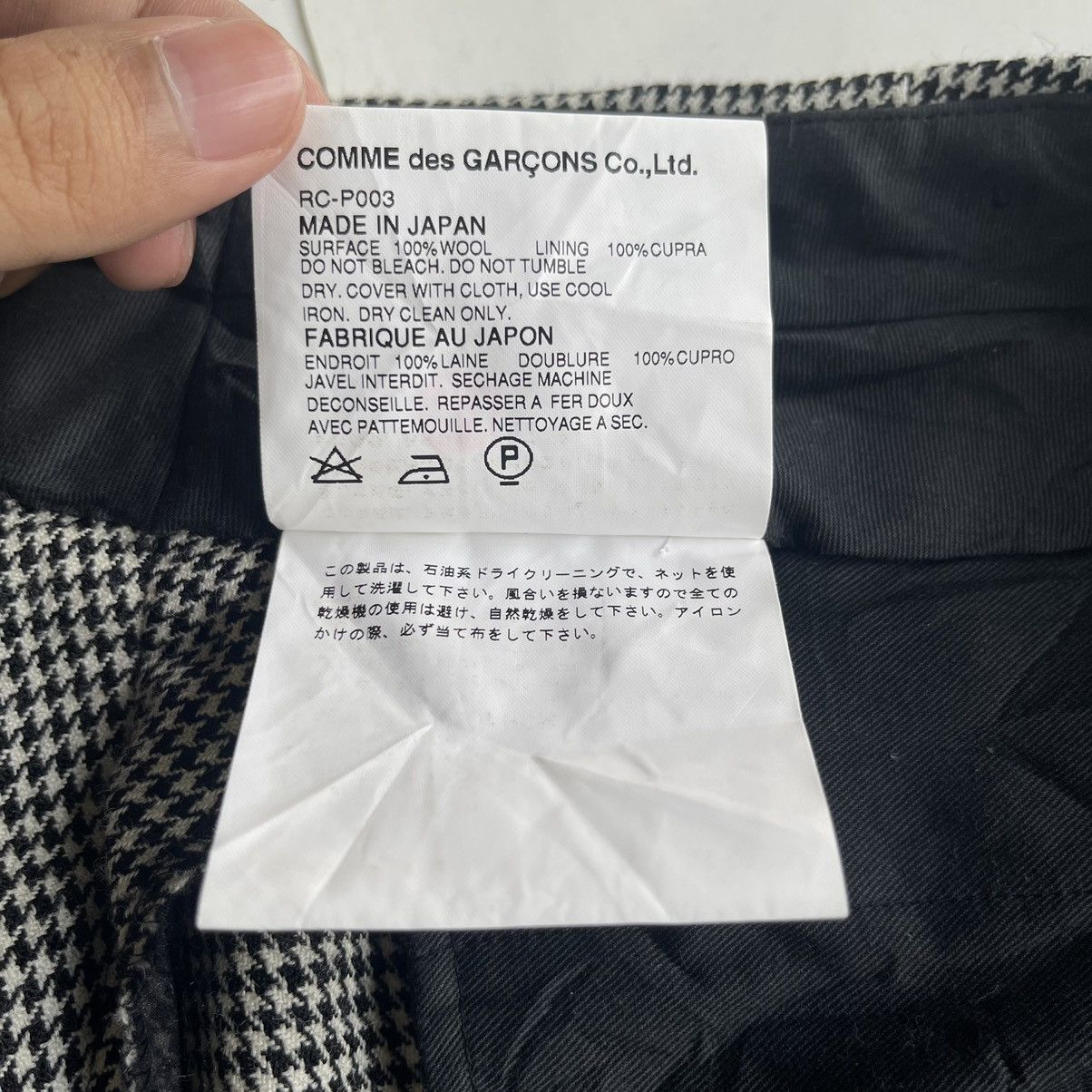 Comme des Garcons × Rei Kawakubo AD2001 Comme Des Garcons Houndstooth Wool Pant Size US 28 / EU 44 - 9 Thumbnail