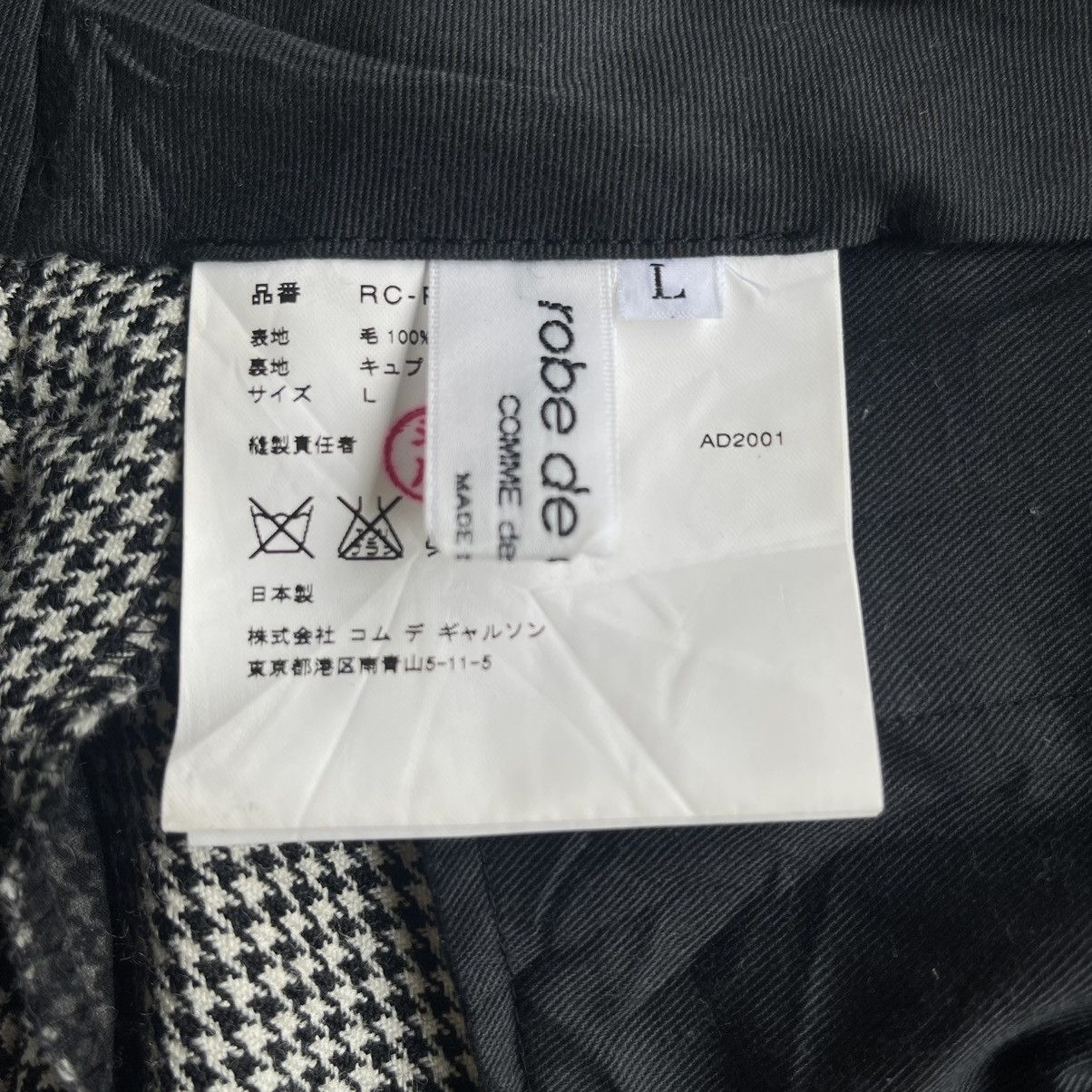 Comme des Garcons × Rei Kawakubo AD2001 Comme Des Garcons Houndstooth Wool Pant Size US 28 / EU 44 - 7 Thumbnail