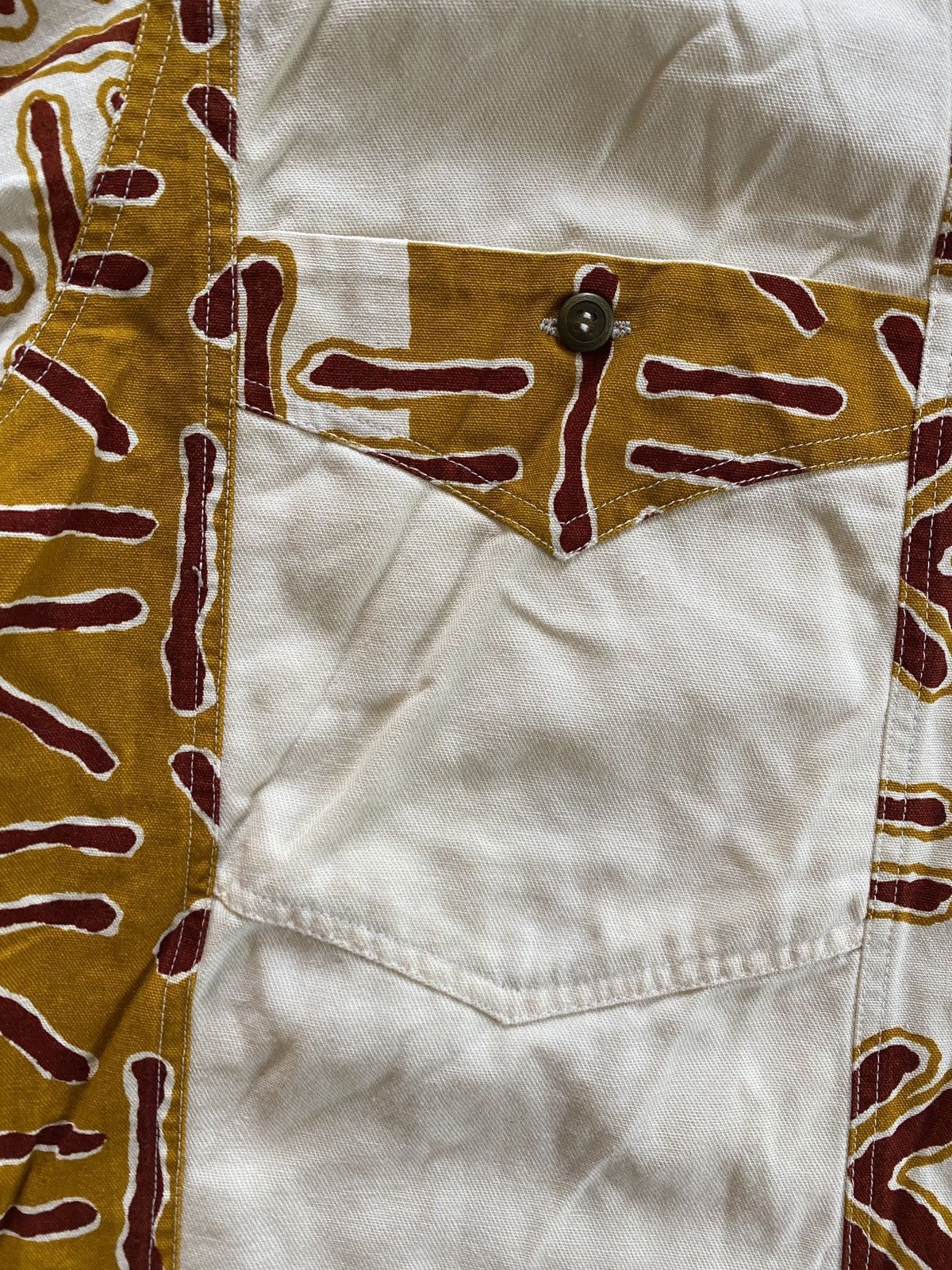 Vintage Vintage 80’s Crocodile Tribal Denim Style Button Up Size US L / EU 52-54 / 3 - 8 Thumbnail