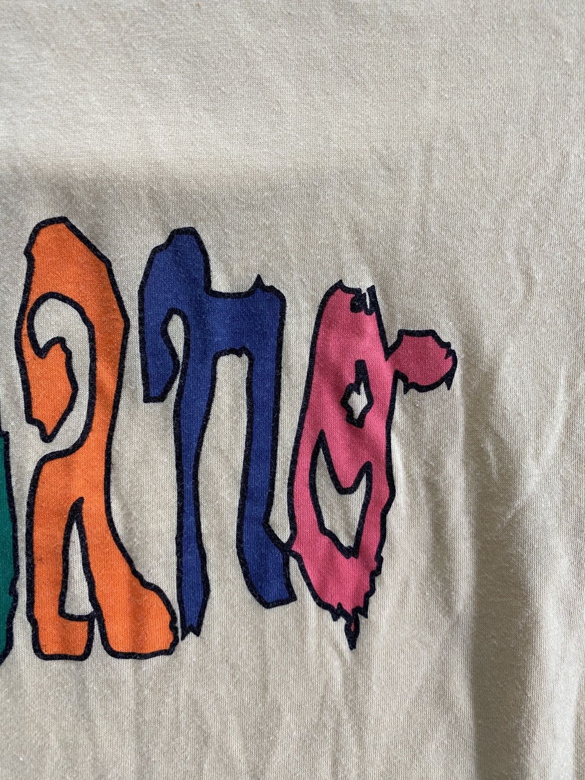 Giordano Vintage 80’s Giordano Big Spell Out Short Single Stitch Tee Size US S / EU 44-46 / 1 - 7 Thumbnail