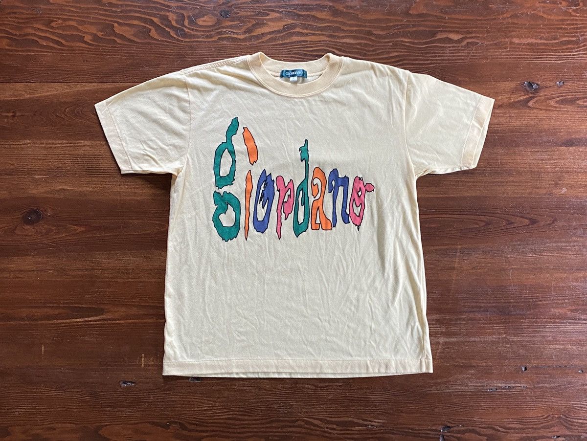 Giordano Vintage 80’s Giordano Big Spell Out Short Single Stitch Tee Size US S / EU 44-46 / 1 - 1 Thumbnail