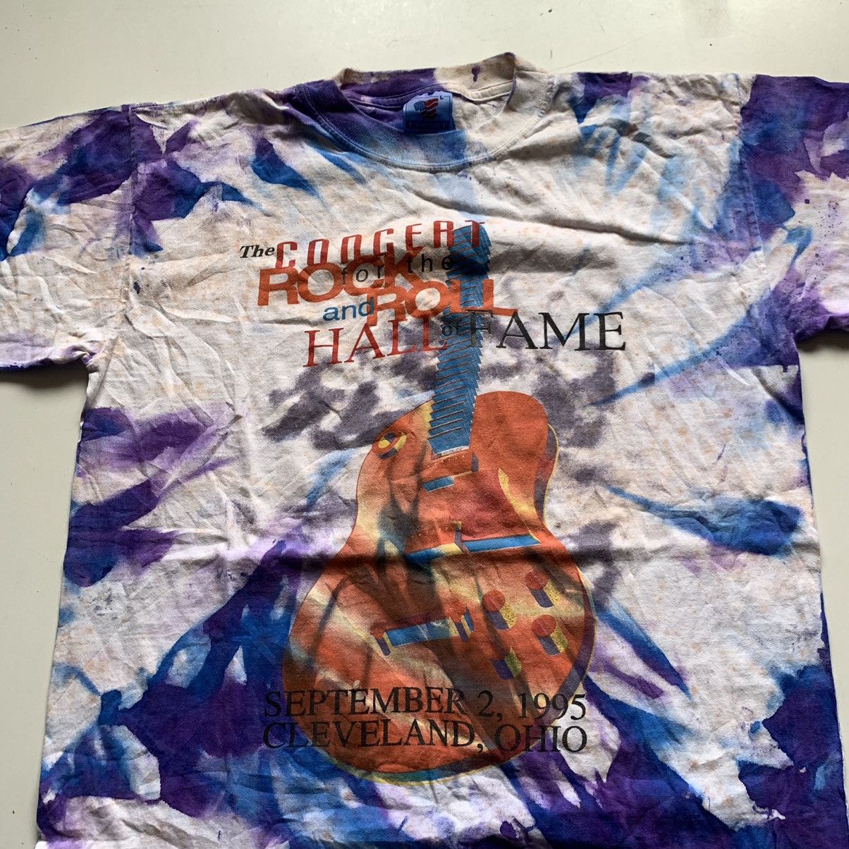 A&G Rock Vintage 90s Rock N Roll Hall Of Fame Shirt Large Tie Dyed Size US L / EU 52-54 / 3 - 2 Thumbnail