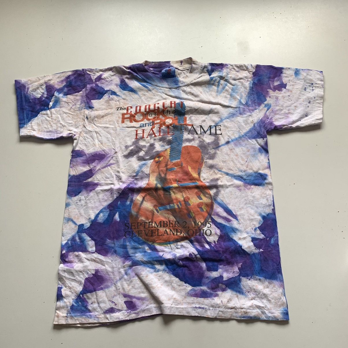 A&G Rock Vintage 90s Rock N Roll Hall Of Fame Shirt Large Tie Dyed Size US L / EU 52-54 / 3 - 1 Thumbnail