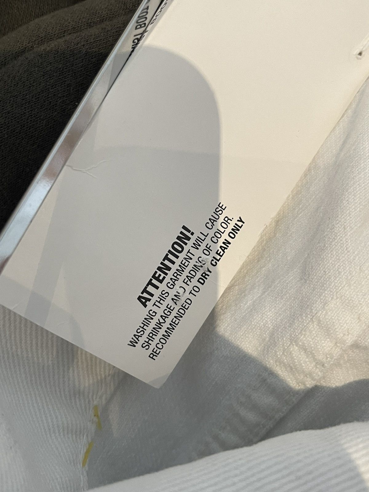 Helmut Lang Helmut Lang Overprinted White Denim Low Waist Boot Cut Size US 34 / EU 50 - 18 Thumbnail