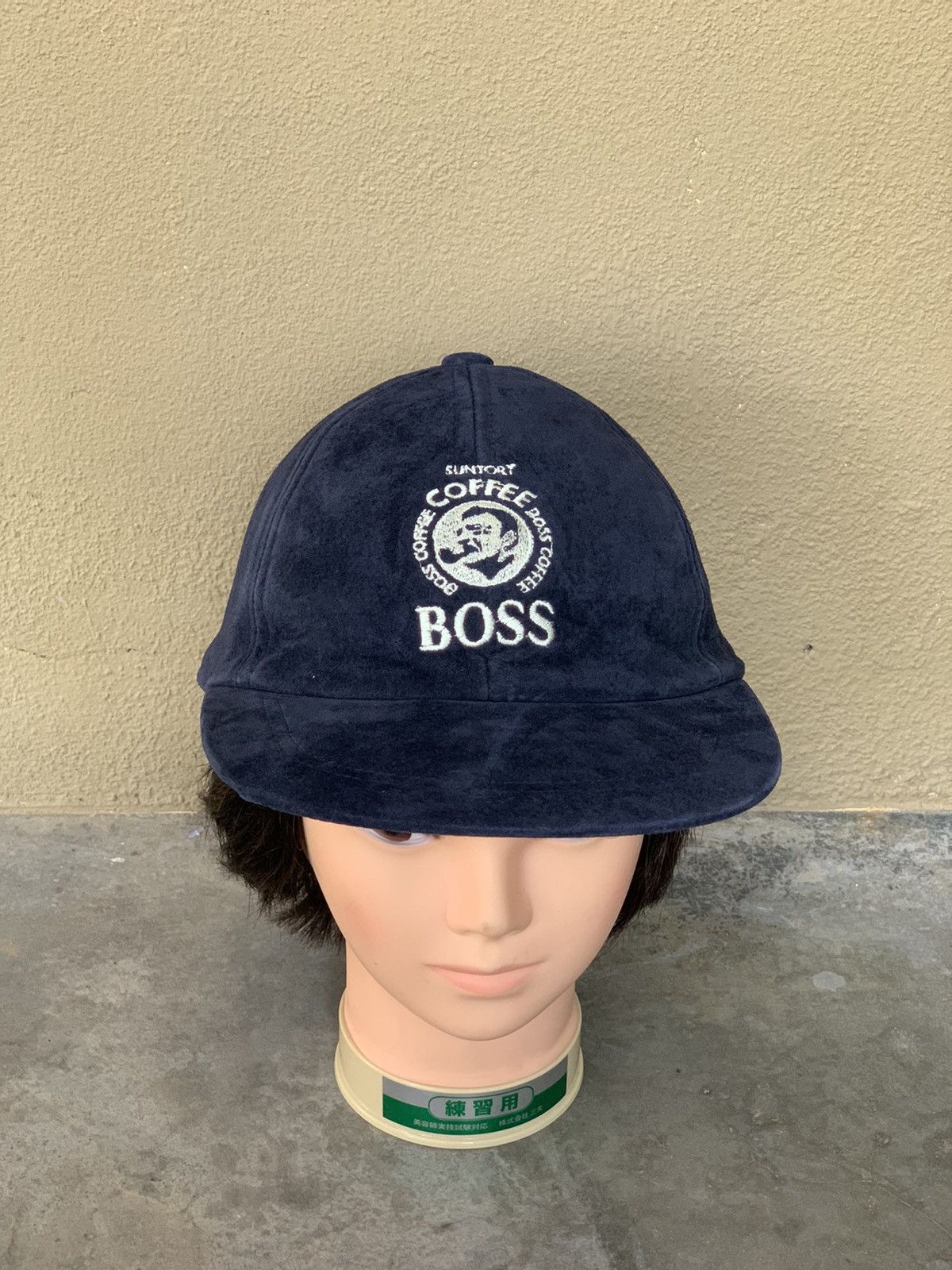 Japanese Brand Vintage Suntory Boss Coffee Velvet Cap hat Size ONE SIZE - 1 Thumbnail