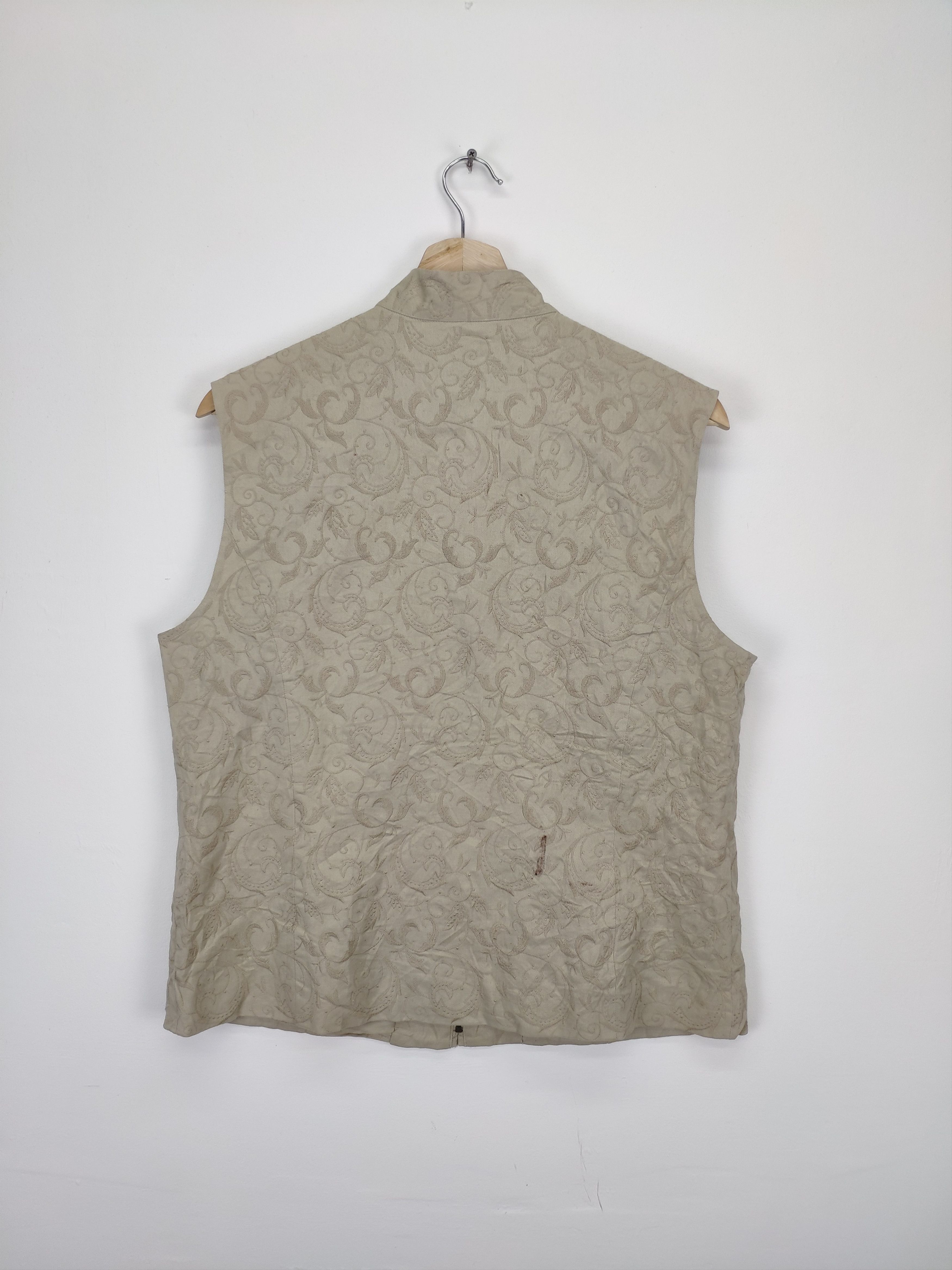 Japanese Brand × Vintage Vintage Japanese Vest Floral Motif Size M / US 6-8 / IT 42-44 - 12 Thumbnail