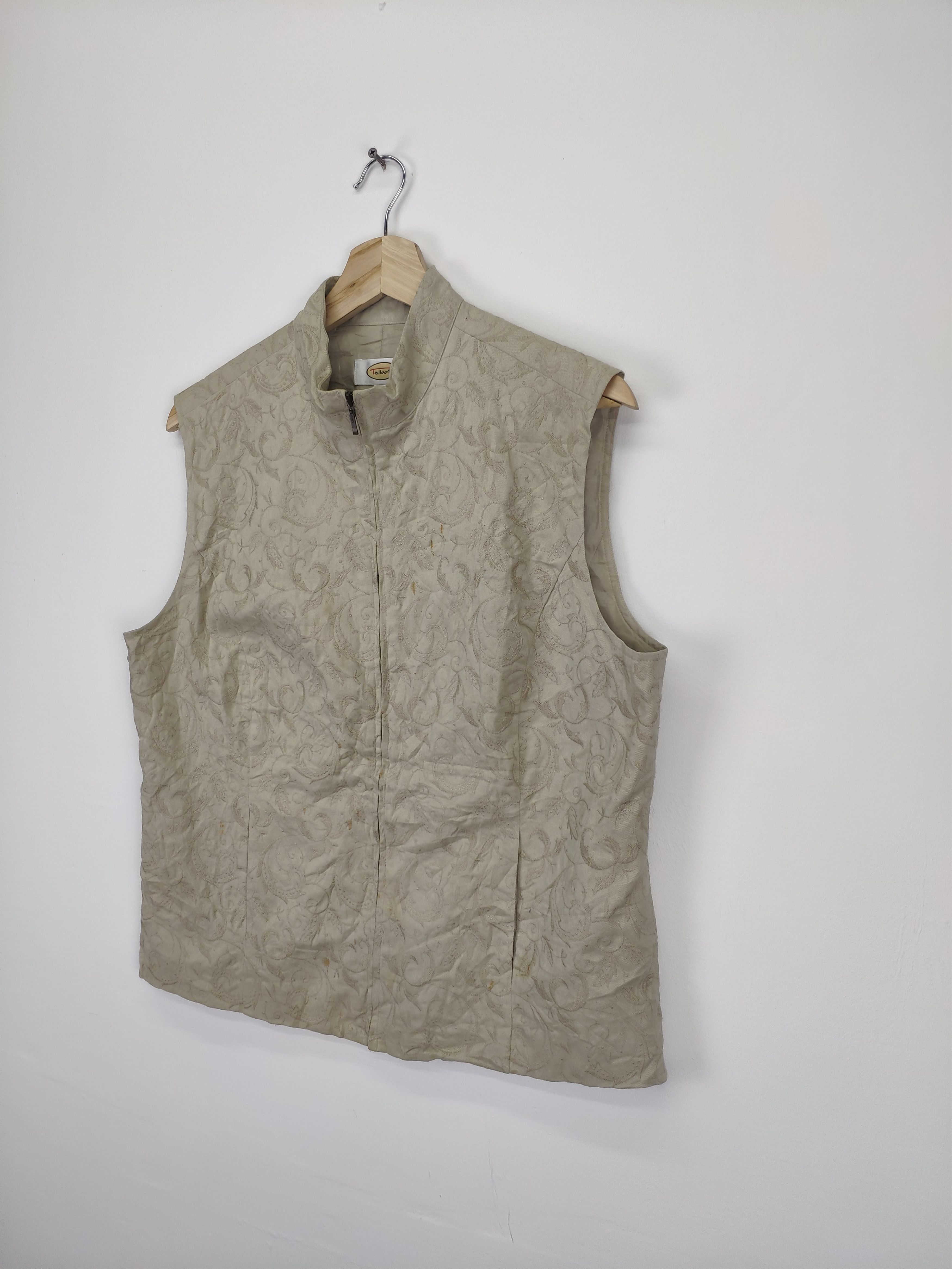 Japanese Brand × Vintage Vintage Japanese Vest Floral Motif Size M / US 6-8 / IT 42-44 - 2 Thumbnail