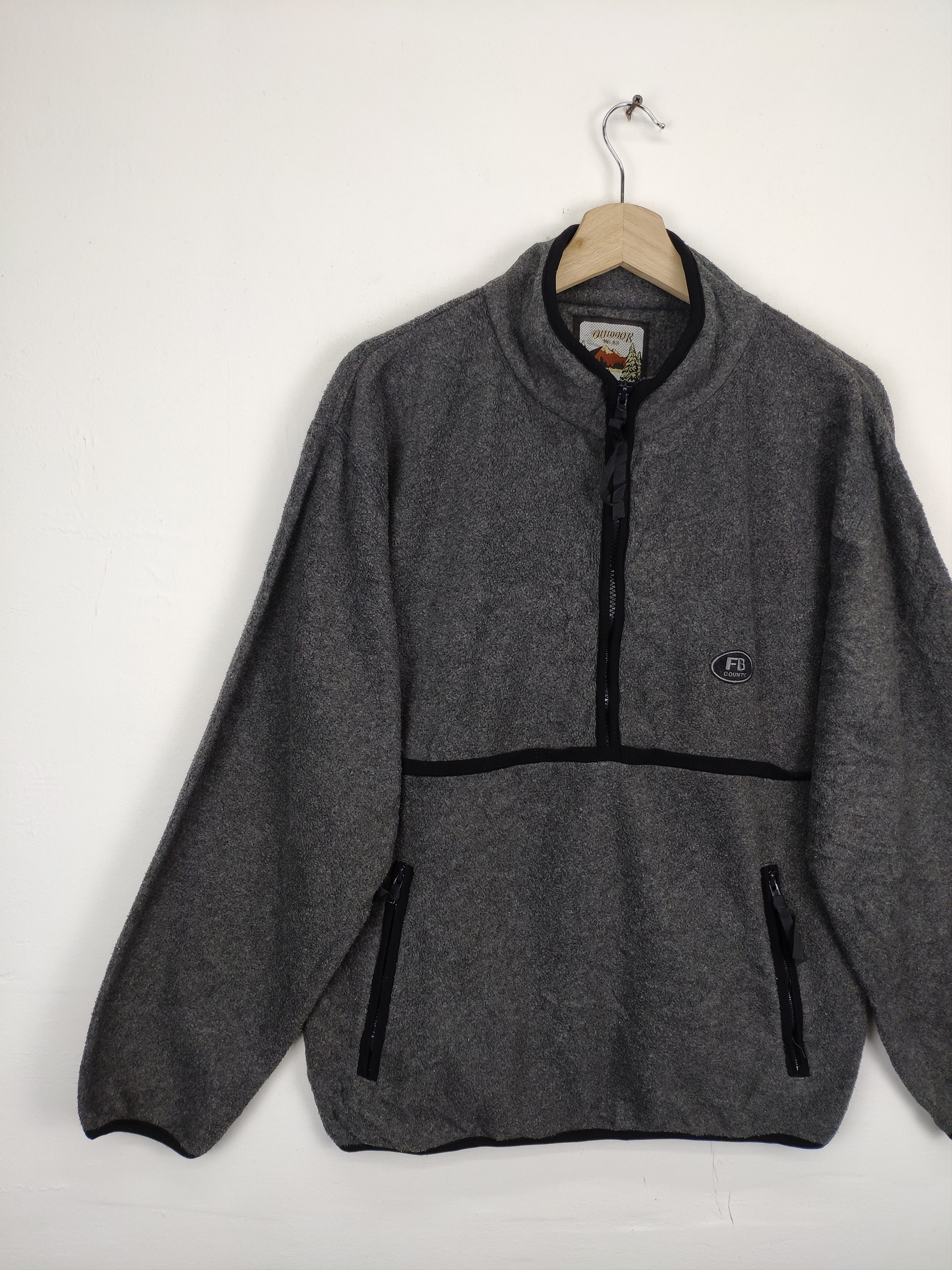 Japanese Brand × Vintage Vintage Outdoor Wear Micro Fleece Jacket Half Zip Size US M / EU 48-50 / 2 - 7 Thumbnail