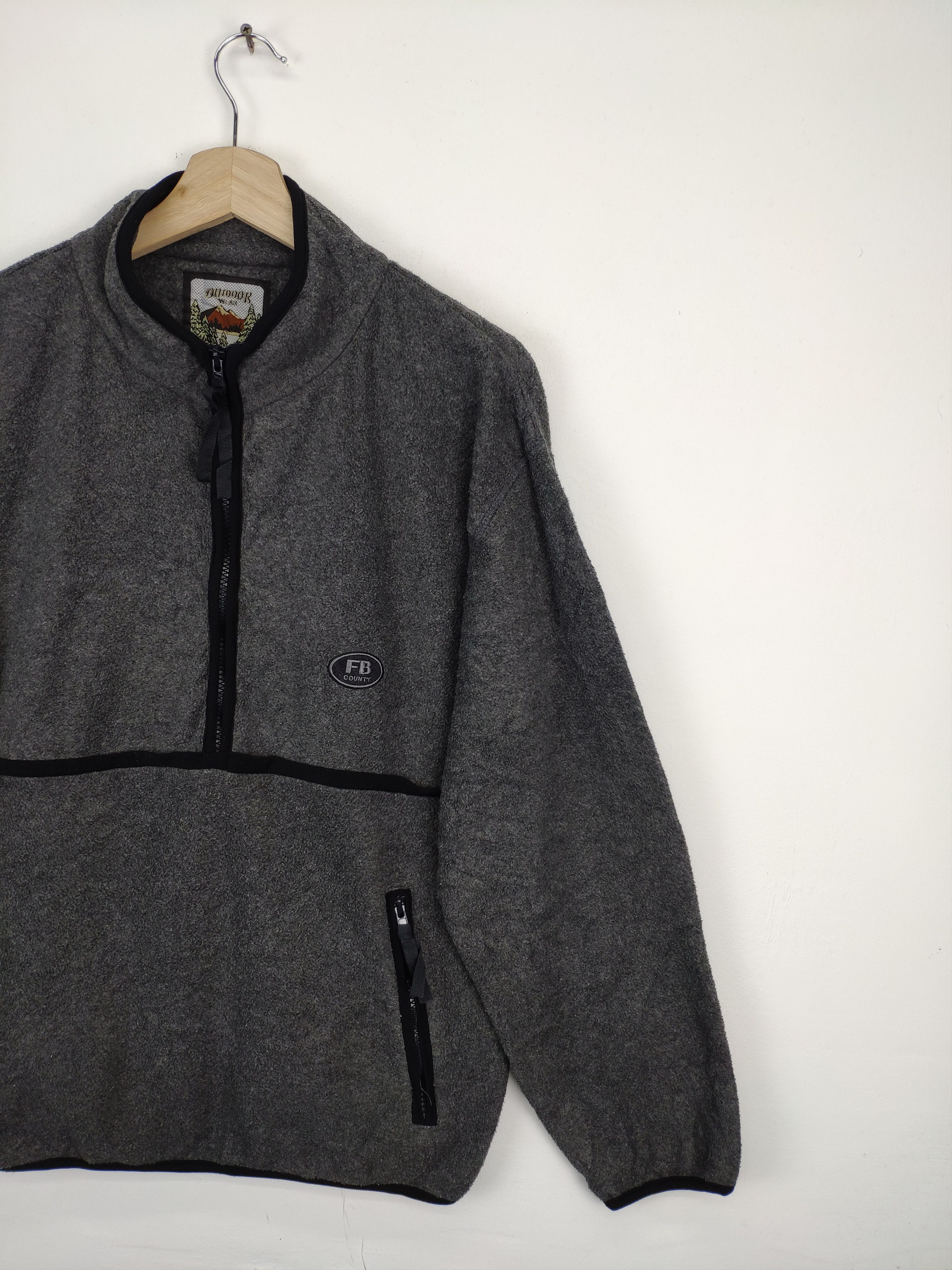 Japanese Brand × Vintage Vintage Outdoor Wear Micro Fleece Jacket Half Zip Size US M / EU 48-50 / 2 - 6 Thumbnail