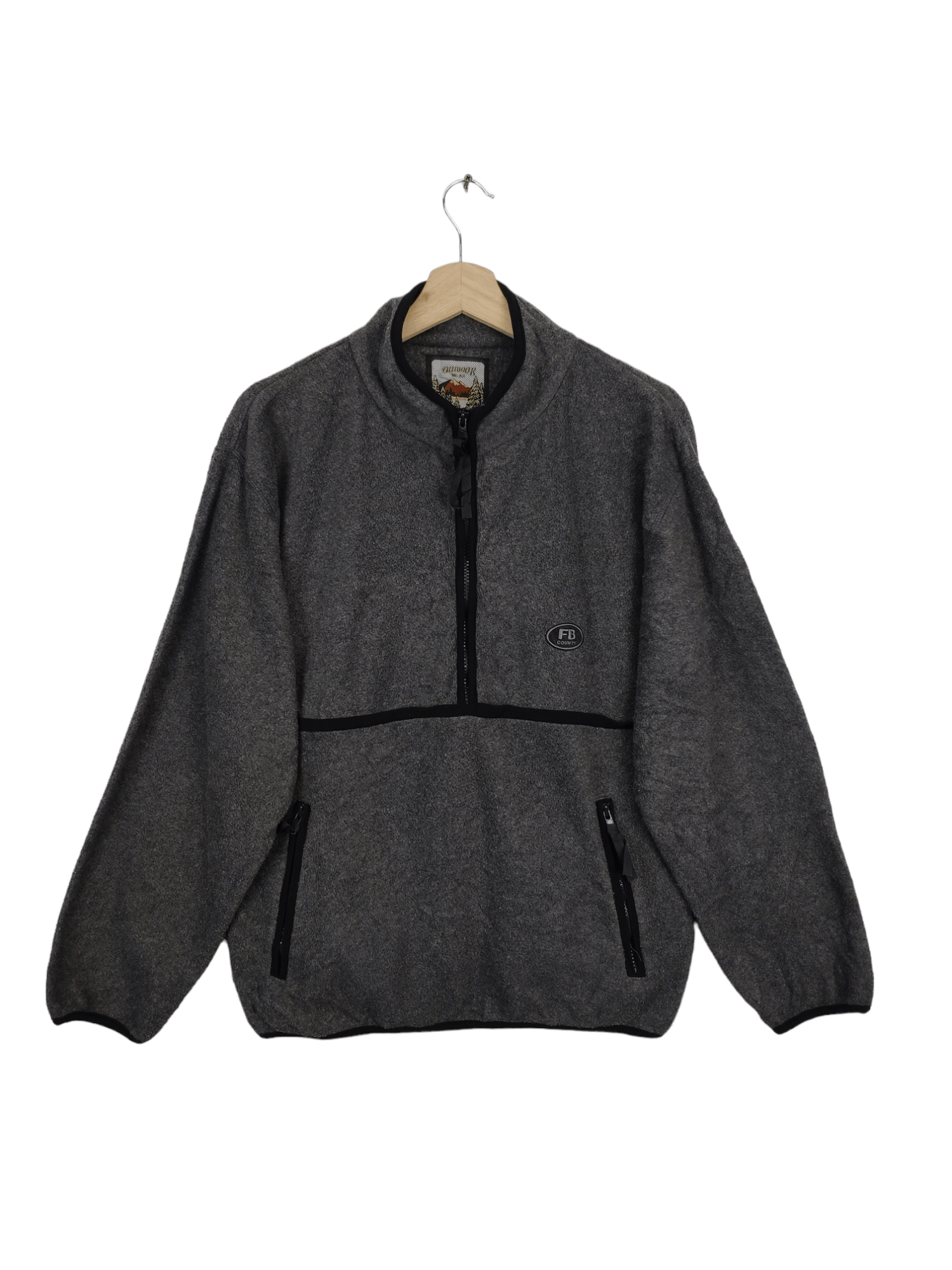 Japanese Brand × Vintage Vintage Outdoor Wear Micro Fleece Jacket Half Zip Size US M / EU 48-50 / 2 - 1 Thumbnail
