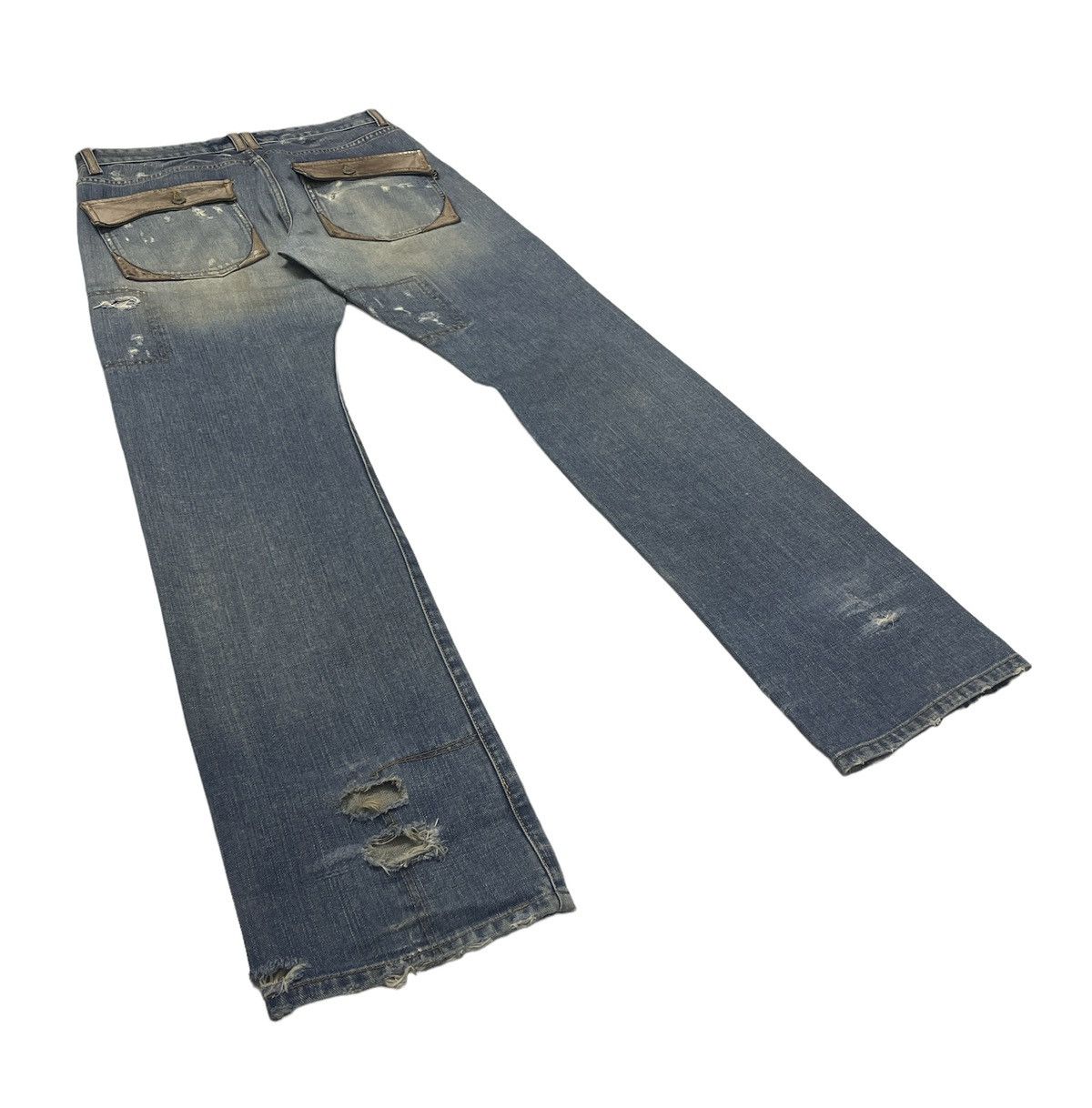 Tornado Mart Vintage Morgan Homme Japan Patchwork Kapital Style Size US 33 - 6 Thumbnail