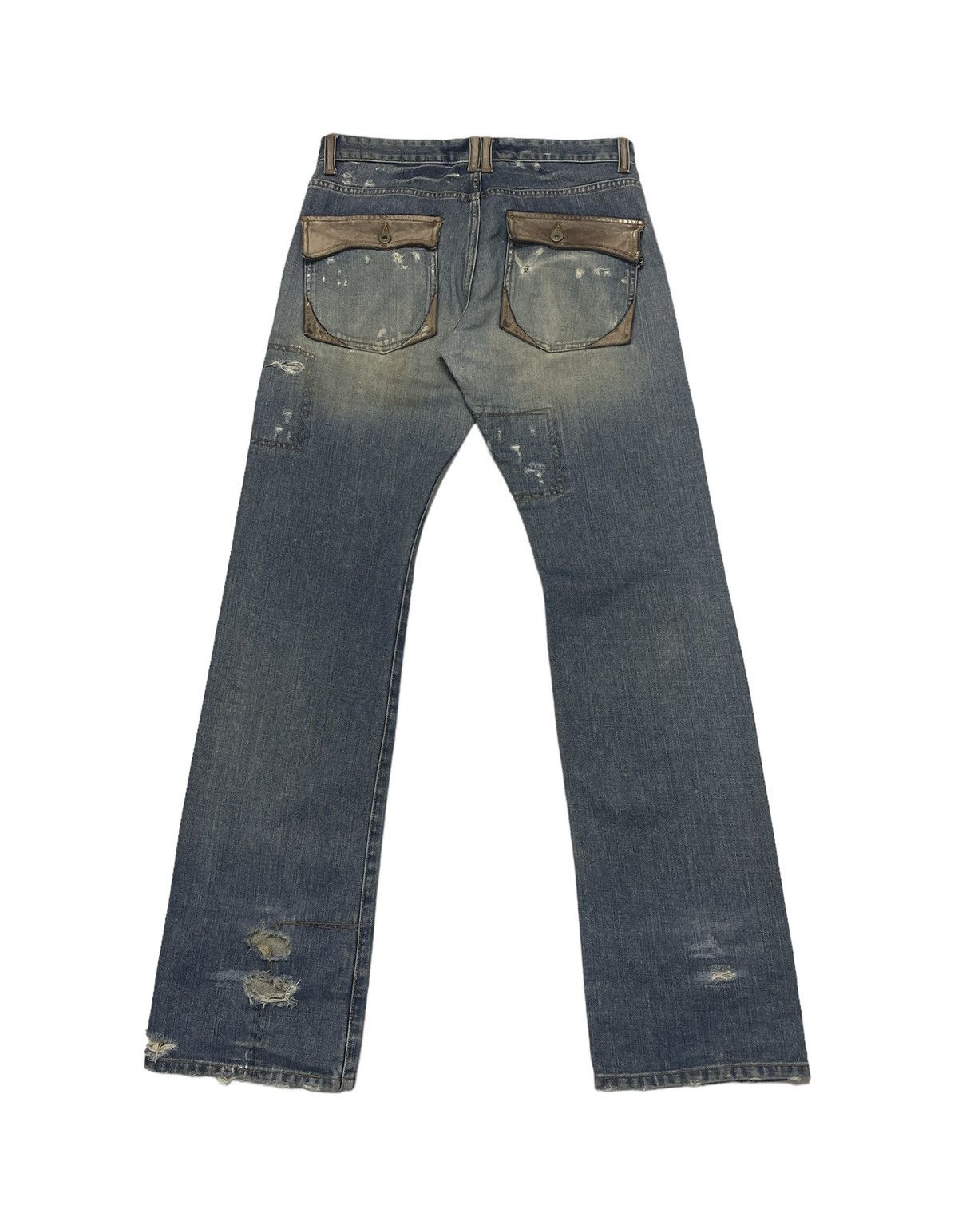 Tornado Mart Vintage Morgan Homme Japan Patchwork Kapital Style Size US 33 - 5 Thumbnail