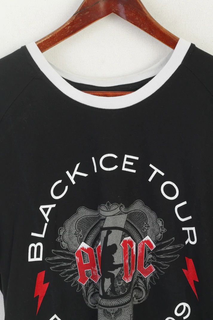 Vintage Starworld Men XL (L) Shirt Black Cotton AC DC 5340 Size US XL / EU 56 / 4 - 2 Thumbnail