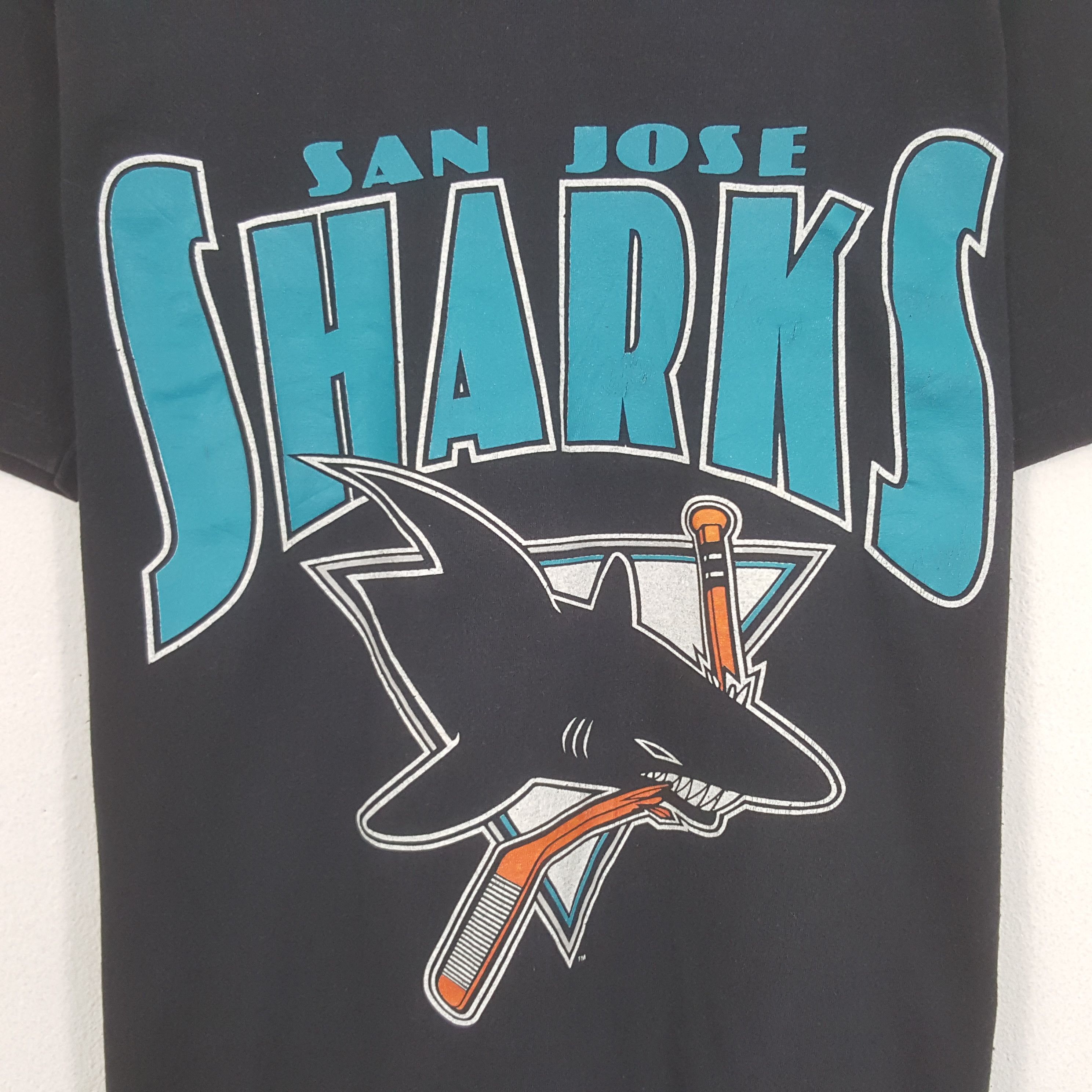 Vintage Vintage San Jose Sharks Tshirt Size US M / EU 48-50 / 2 - 2 Thumbnail