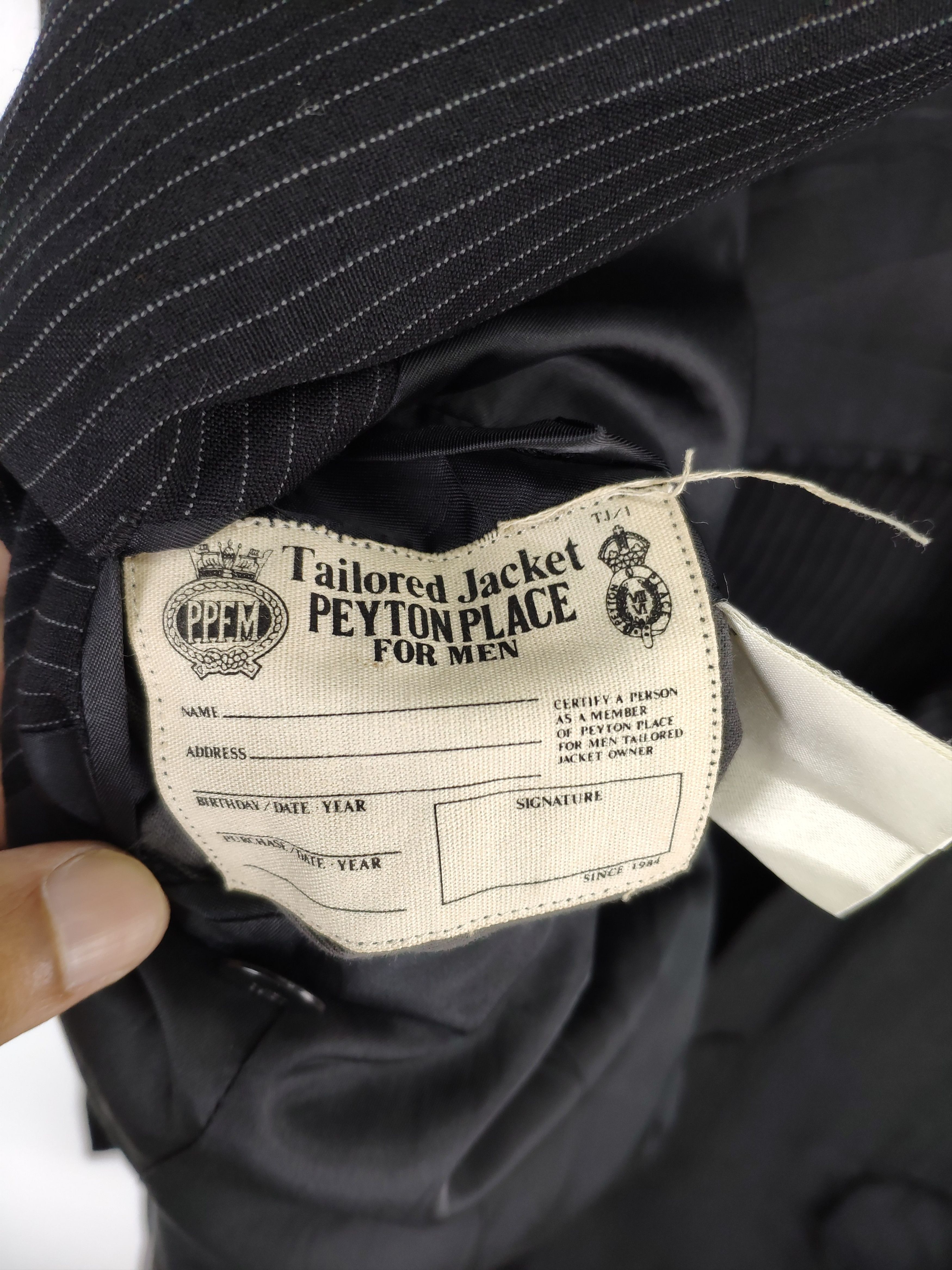Designer × Japanese Brand × PPFM Vintage PPFM Wool Blazer Striped Distressed Size US M / EU 48-50 / 2 - 4 Thumbnail