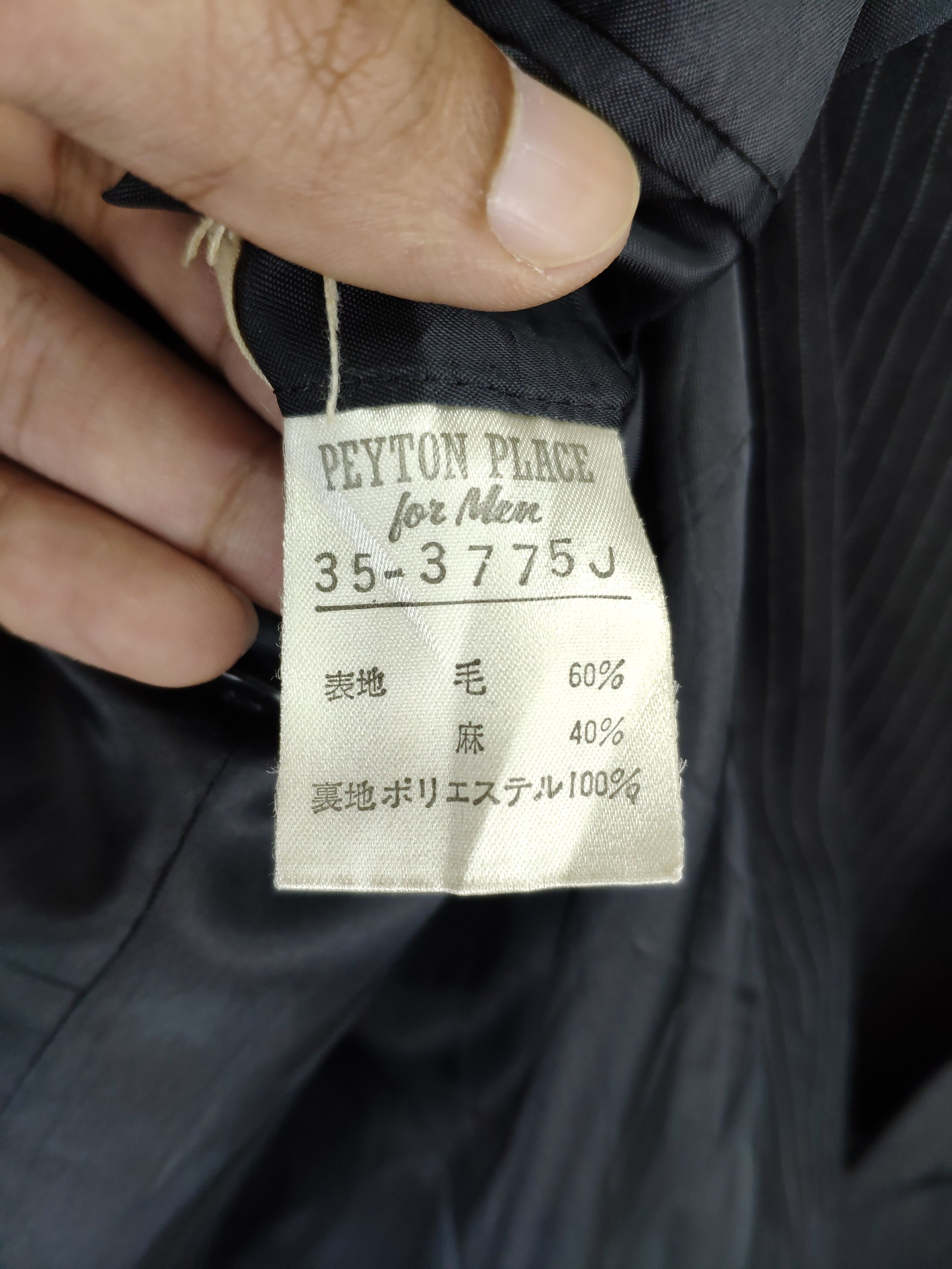 Designer × Japanese Brand × PPFM Vintage PPFM Wool Blazer Striped Distressed Size US M / EU 48-50 / 2 - 5 Thumbnail