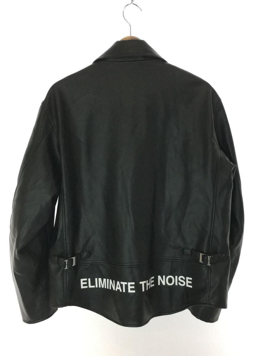 image of Undercover Gu Eliminate The Noise Faux Leather Jacket in Black, Men's (Size XL)